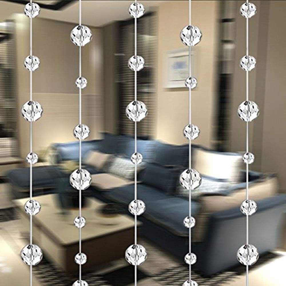 10 Meters Glass Crystal Beads Curtain - Elegant Window & Door Decor for Wedding Backdrop, Party Entrance, and Home Decoration