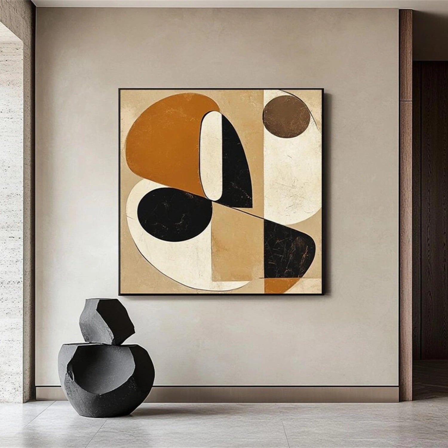 Abstract Painting #AB 283 - Modern Wall Art for Living Room, Bedroom & Office Decor | Large Canvas Artwork for Home & Office
