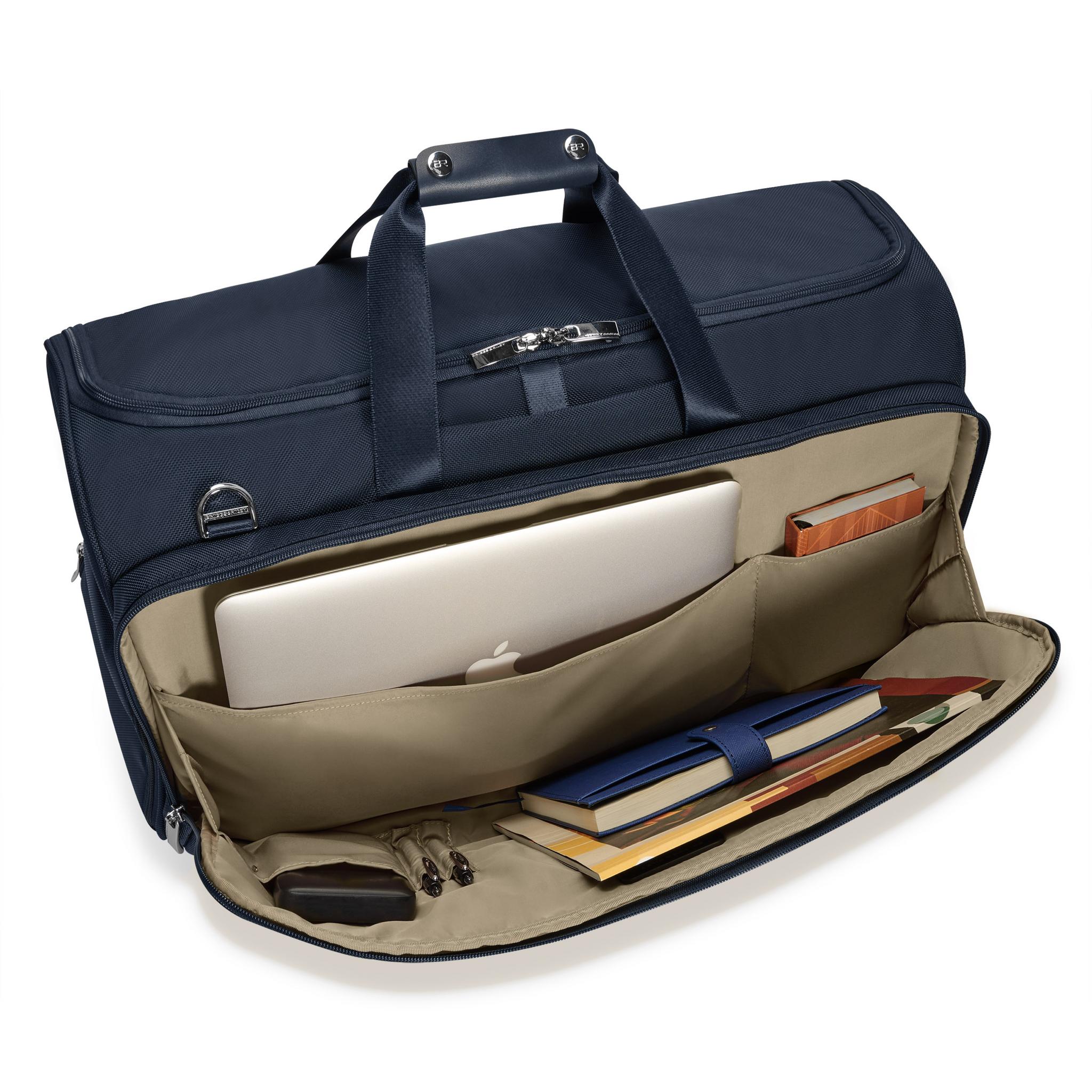 Briggs & Riley Baseline Garment Duffle Bag - Premium Carry-On Luggage for Business & Travel - Perfect for Suits, Dresses & Formal Wear Storage