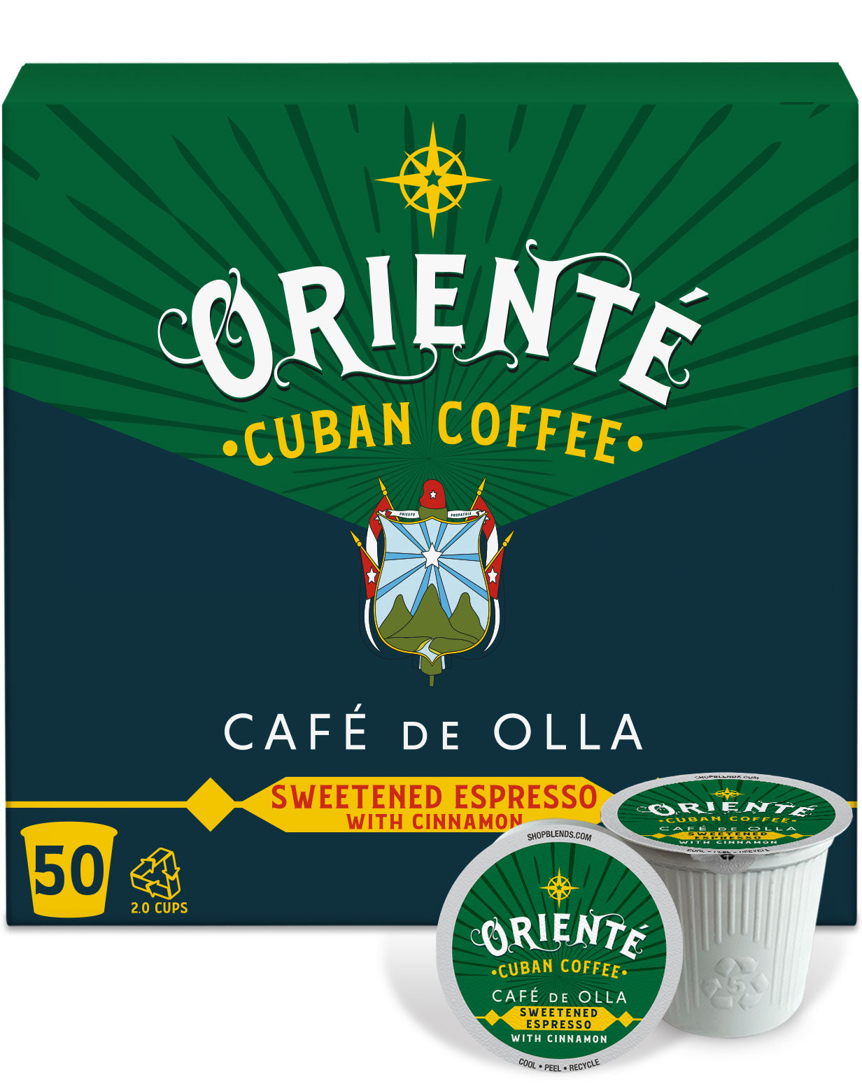Oriente Cafe De Olla Dark Roast Coffee Pods - Authentic Mexican Coffee for Keurig Brewers | Perfect for Breakfast, Office & Home Use