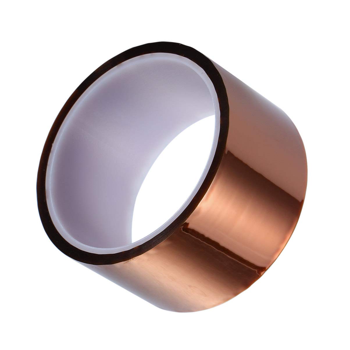 TEHAUX 20mm x 33m High Temperature Resistant Tape - Polyimide Film Thermal Tape for Electronics, Soldering, HVAC, and Industrial Applications (Tawny) - Perfect for Circuit Board Repair, Wire Insulation, and Heat Shielding