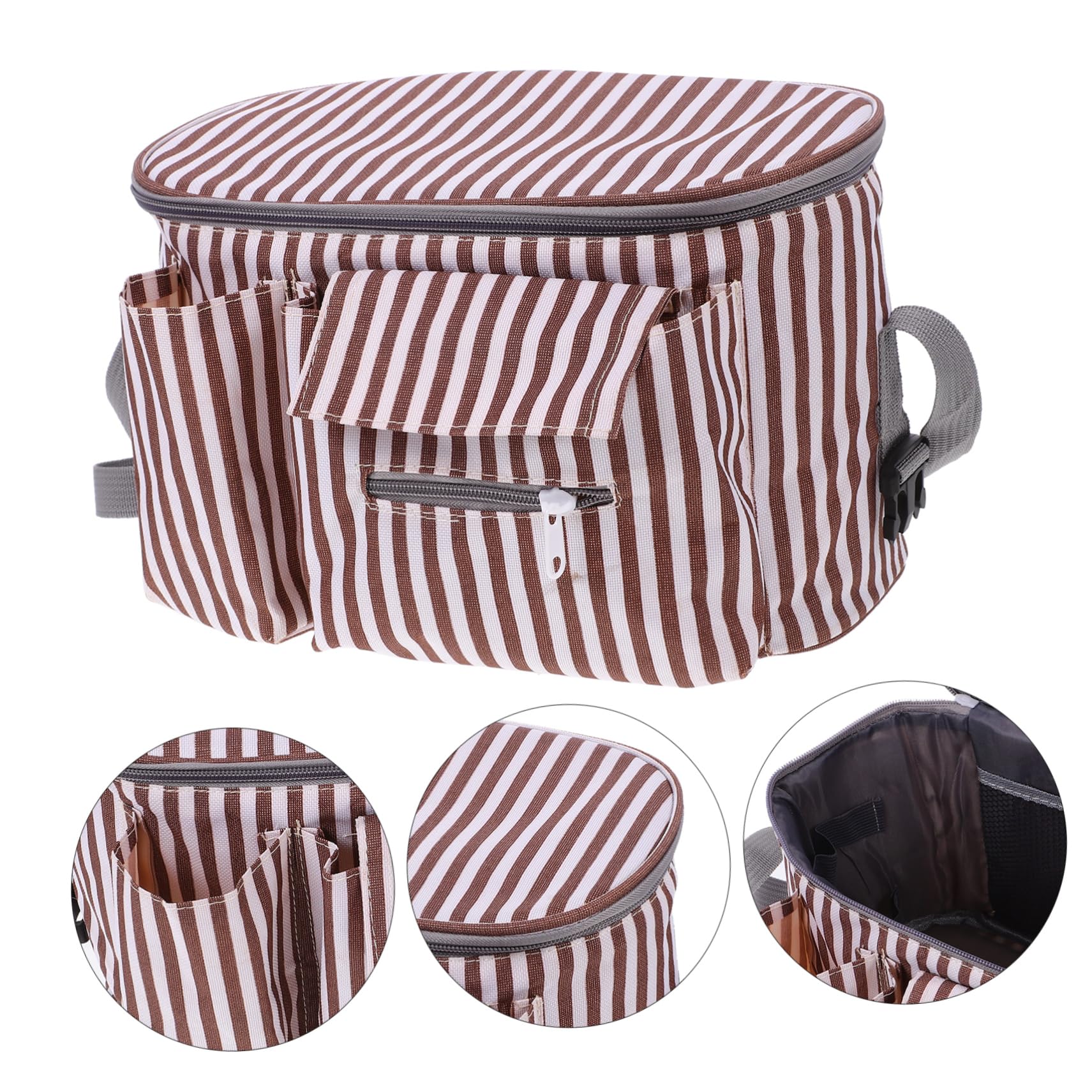 GLSTOY Universal Stroller Organizer Bag - Waterproof Pram Accessory with Multiple Pockets for Baby Bottles, Toys, Snacks & Essentials | Perfect for Diaper Bags, Shopping Trips & Outdoor Activities