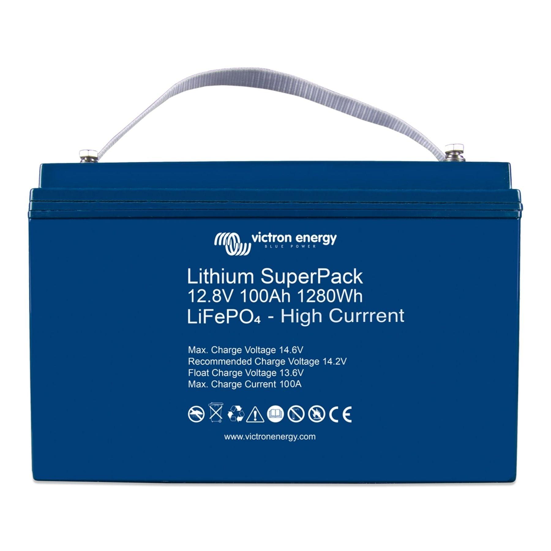 Victron Energy 12V 100Ah Lithium Iron Phosphate (LiFePO4) Battery - High Performance Deep Cycle Battery for RVs, Marine, Solar Systems & Off-Grid Power Storage
