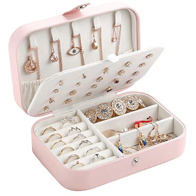 Double Layer Jewelry Box with Buckle - Exquisite Necklace & Jewelry Storage Organizer for Travel, Makeup, and Beauty Accessories | Portable & Stylish Gift for Women