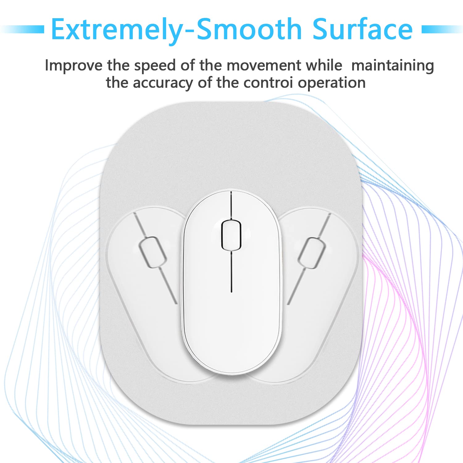 6x7 Inch Small Mouse Pad - Non-Slip Rubber Base, Thick & Waterproof Mini Mouse Mat for Laptop, Wireless Mouse - Perfect for Home, Office & Travel Use (Grey)