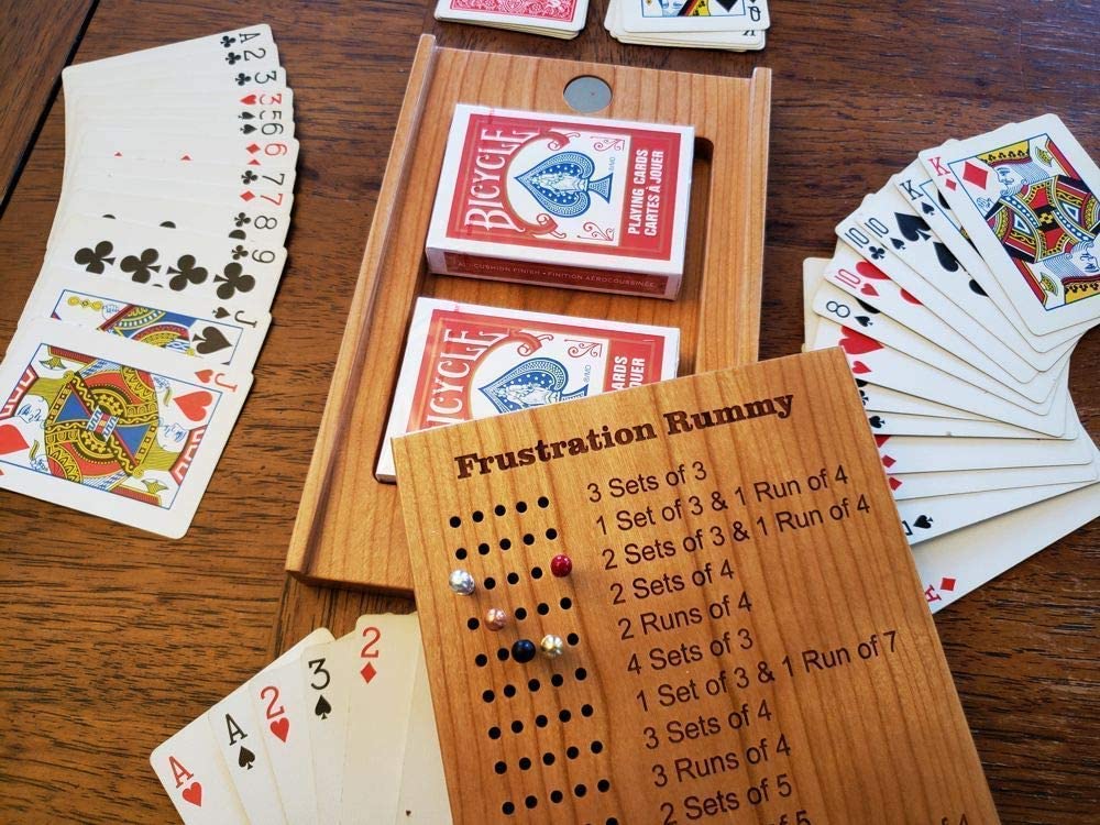 Premium Travel Rummy Game Board Set - Portable Card Game for Adults & Families - Perfect for Camping, Road Trips, and Game Nights