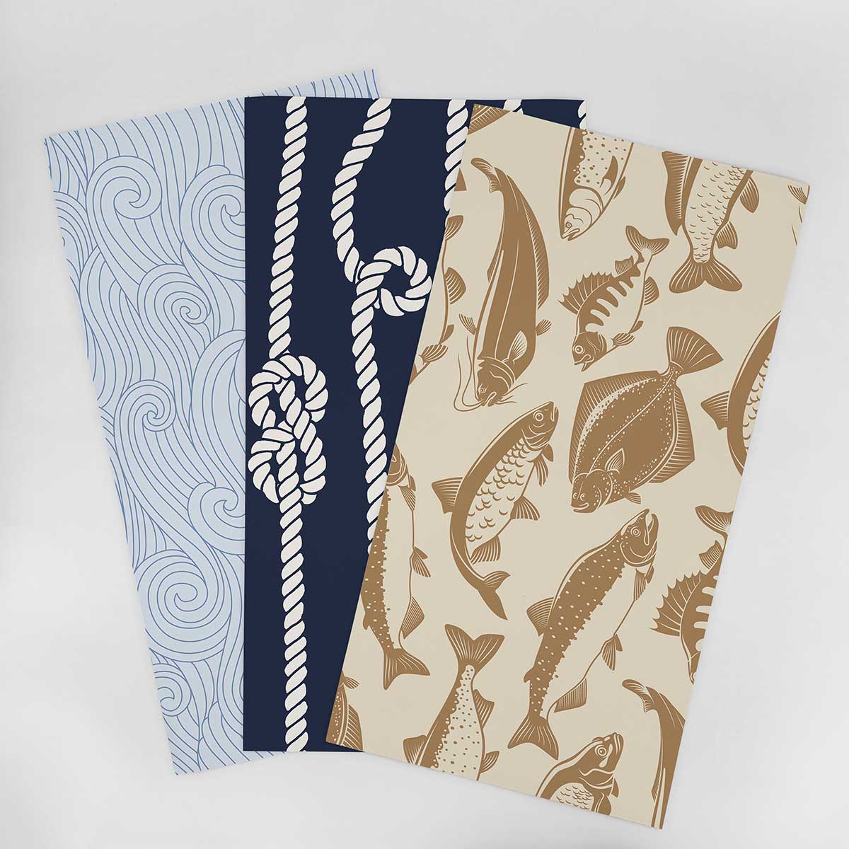 Waterproof Bathroom Wallpaper Samples - Designer Theme Selection 003 | Peel & Stick Wall Decor for Modern Bathrooms, Powder Rooms & Home Renovation
