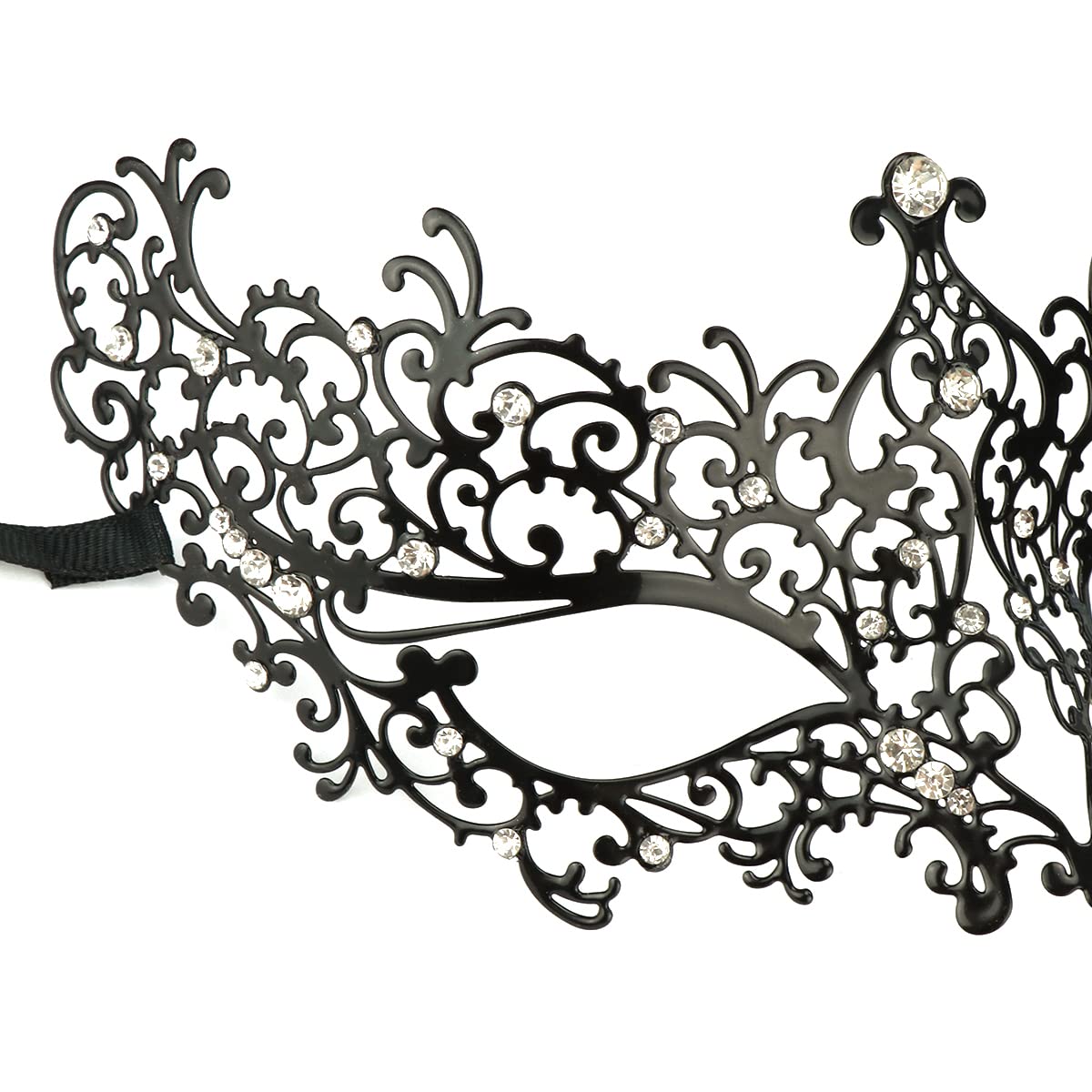 Elegant Venetian Metal Masquerade Mask Set for Couples - Perfect for Halloween, Mardi Gras, Costume Parties & Venetian Balls | Handcrafted Venetian Style Party Masks for Carnival, Weddings & Formal Events