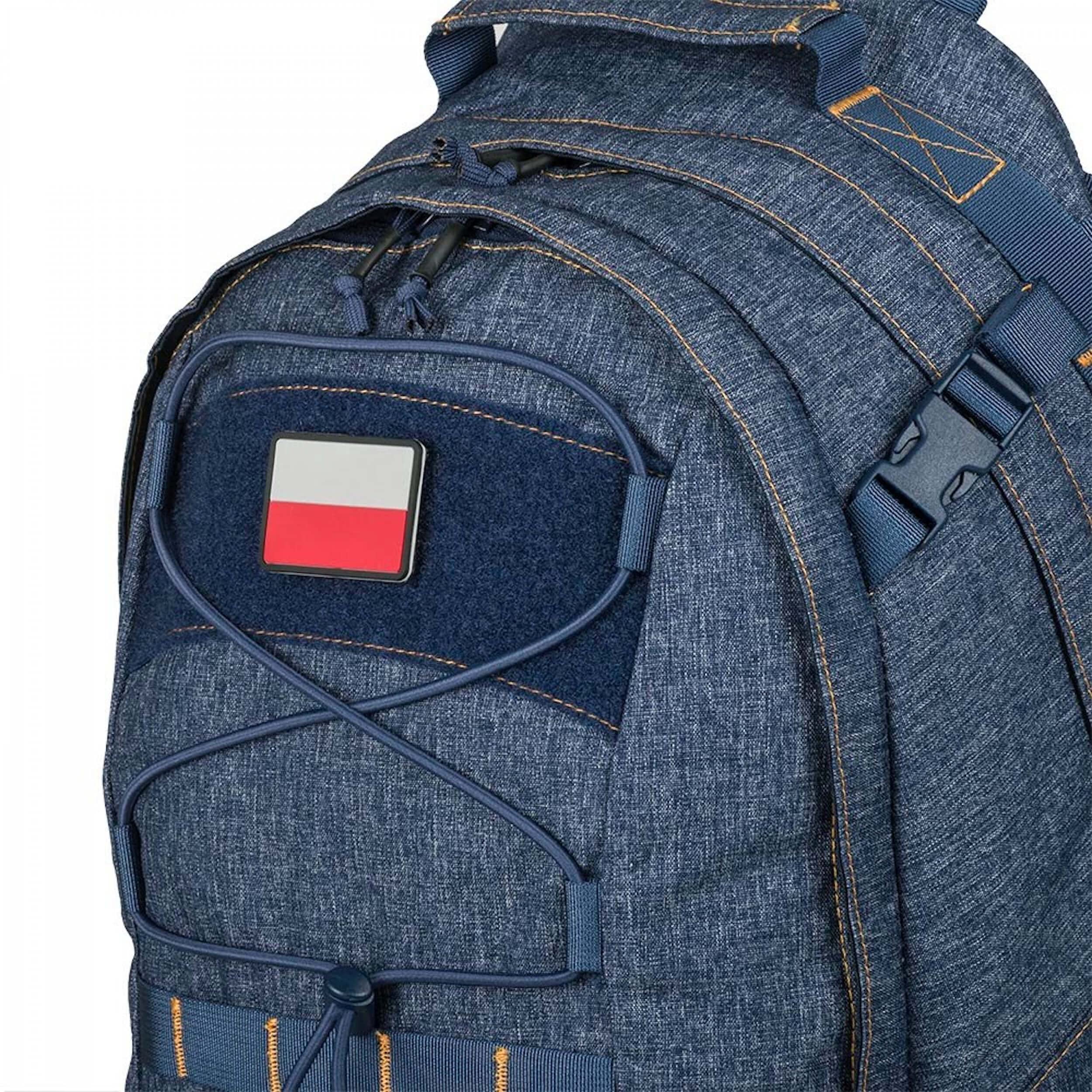 Helikon-Tex EDC Pack Backpack - Durable Tactical Daypack for Outdoor, Hiking & Travel - Melange Black-Gray - Compact Everyday Carry Bag for Work, School & Camping