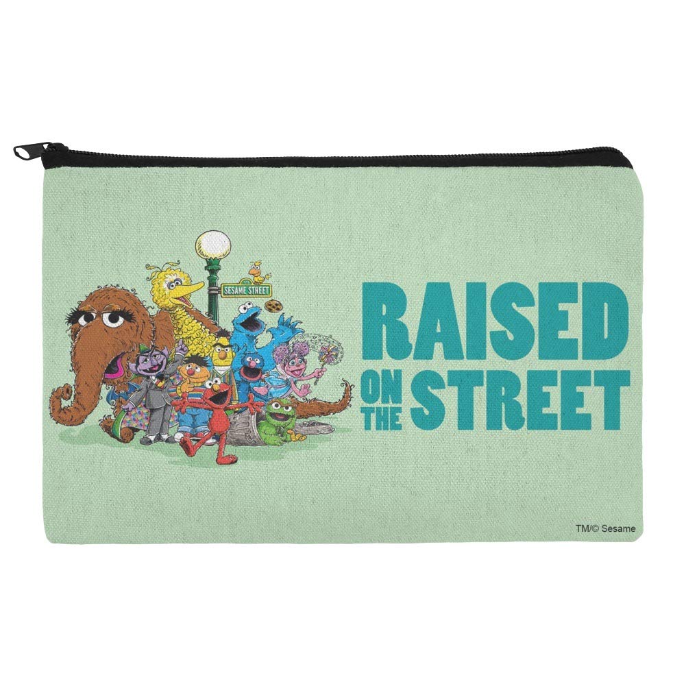 Sesame Street Raised on the Street Pencil Case & Pen Organizer Pouch - School Supplies for Kids, Office & Travel Accessories