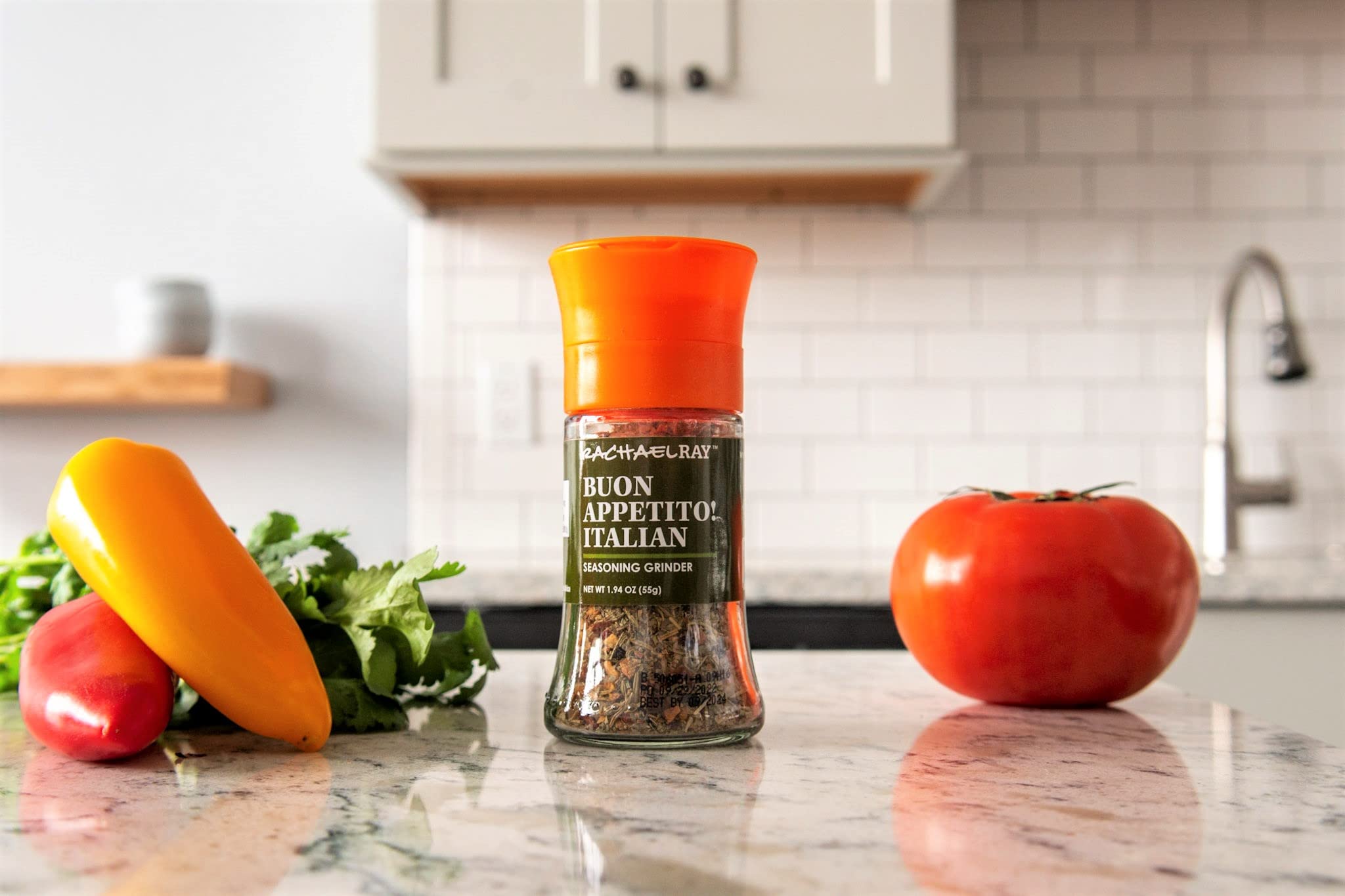 Rachael Ray Buon Appetito Italian Seasoning Grinder 1.94oz | Premium Blend of Herbs & Spices | Perfect for Pasta, Pizza, Salads & Italian Cooking