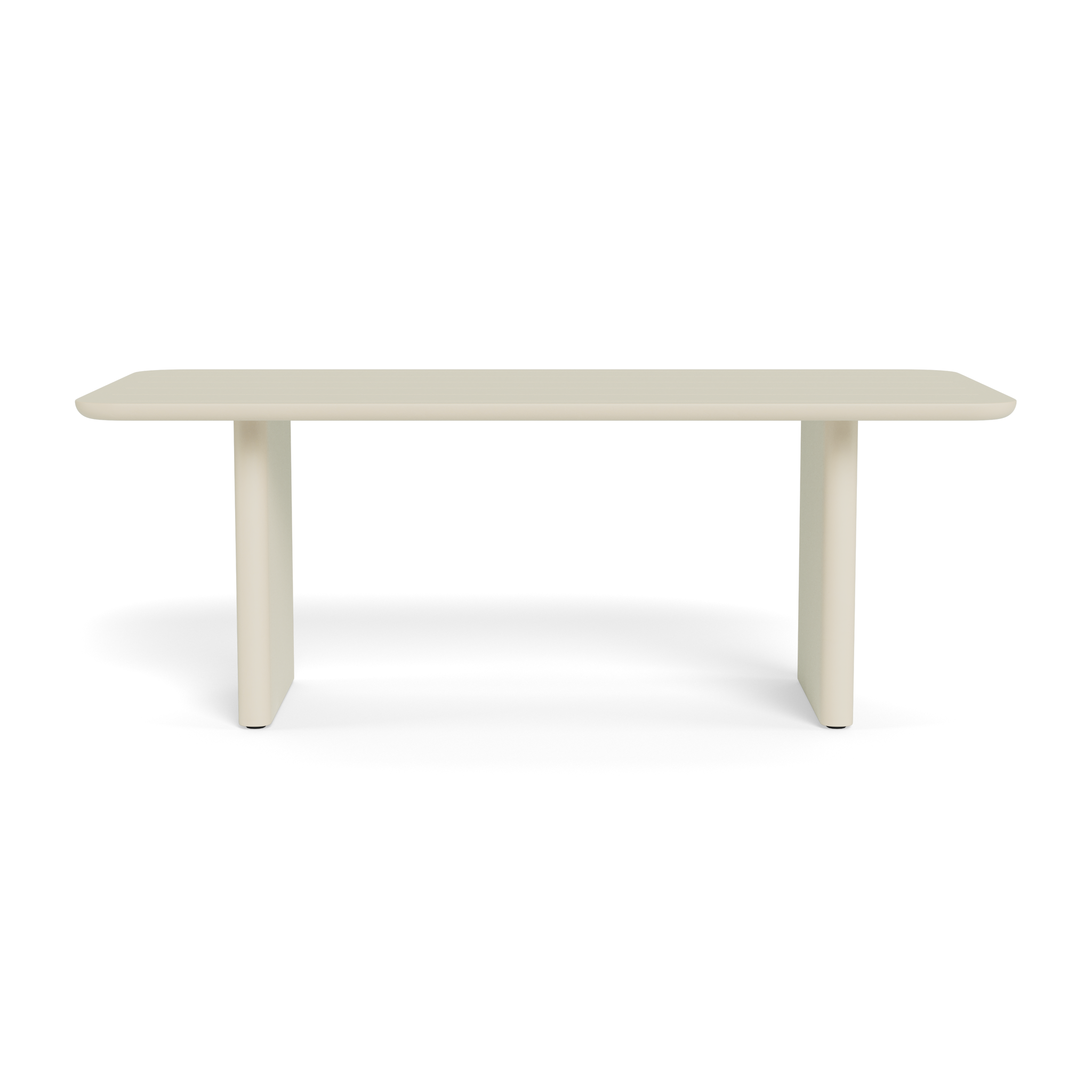 Victoria Aluminum Slatted Dining Table 81