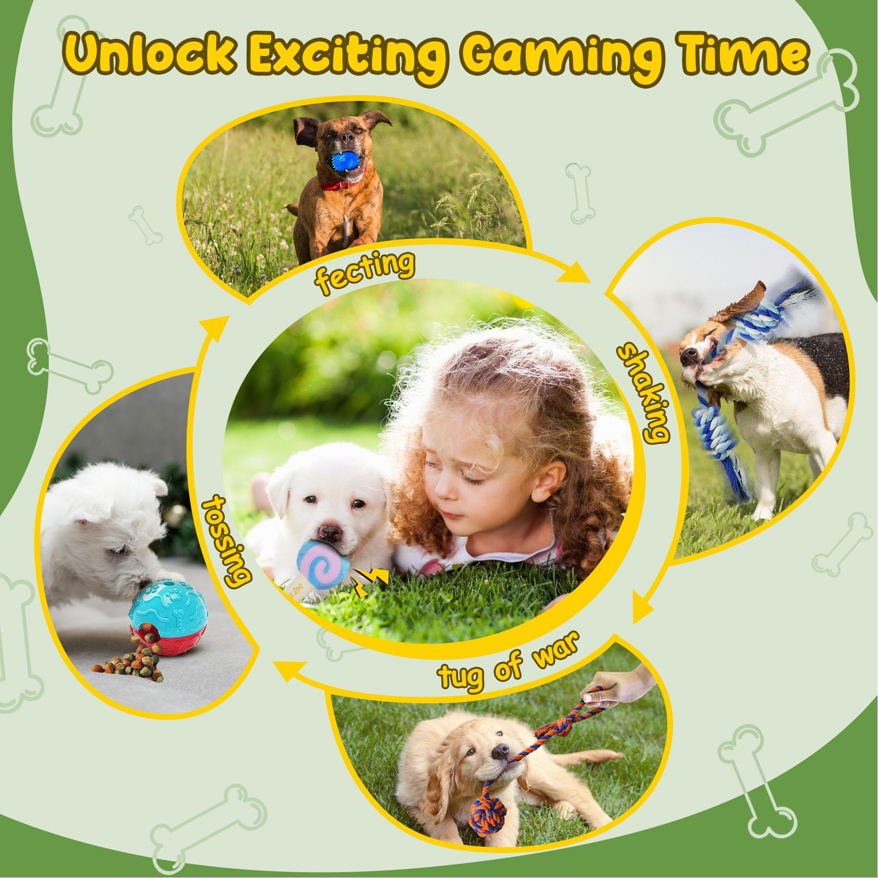 22-in-1 Puppy Teething Chew Toy Set with Rope, Squeaky Toys & Treat Balls - Safe Dental Chew Toys for Small Dogs & Puppies - Perfect for Teething Relief, Playtime & Training