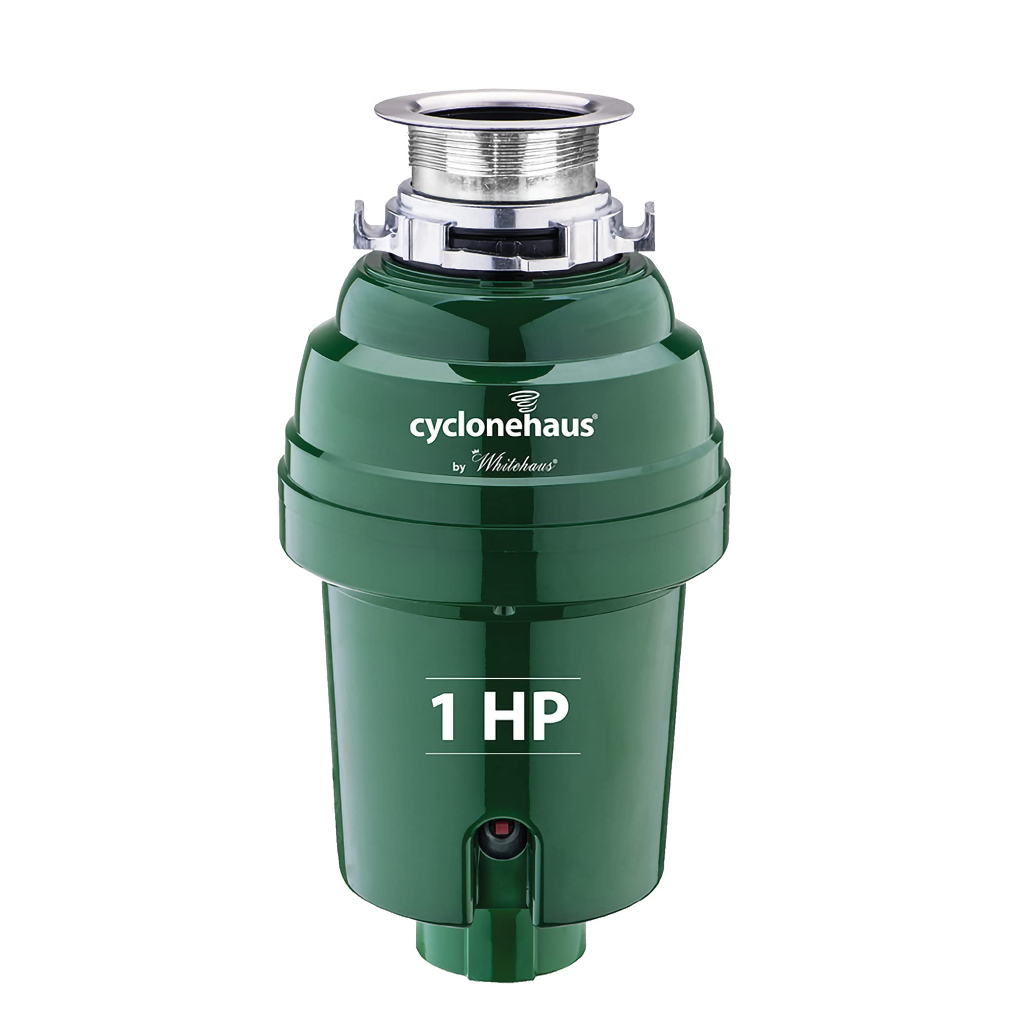 Cyclonehaus High Efficiency Kitchen Garbage Disposal with Solid Brass Flange - Powerful Food Waste Grinder for Sink Drain Cleaning & Eco-Friendly Home Use