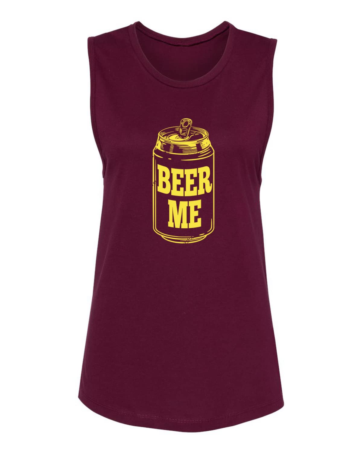 Wild Bobby Beer Me Drinking Women's Jersey Muscle Tank Top - Comfortable & Stylish Sleeveless Shirt for Women - Perfect for Summer Outings, Beach Parties & Casual Wear