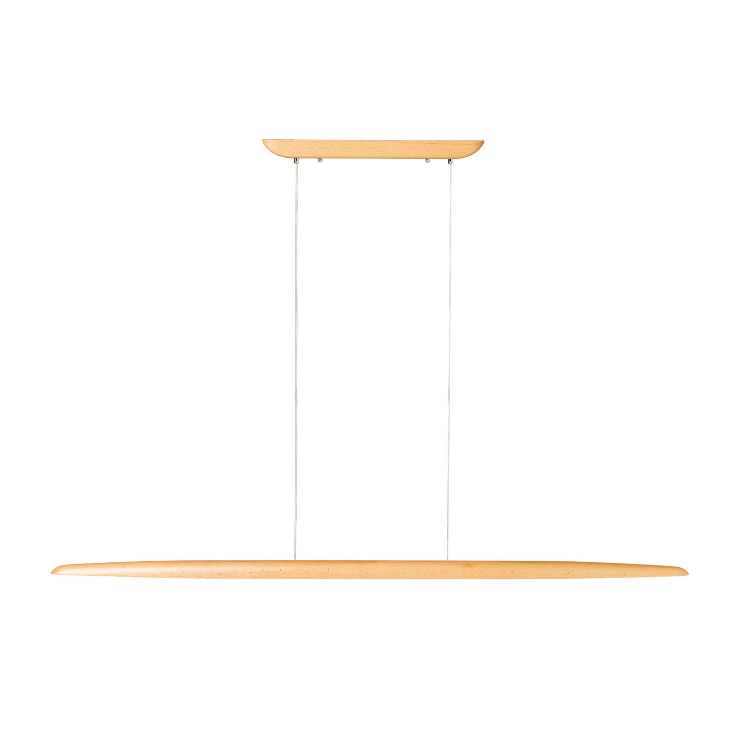 Axel Wooden Pendant Light Fixture - 150cm Natural Wood Chandelier for Dining Room, Kitchen Island & Bedroom Lighting