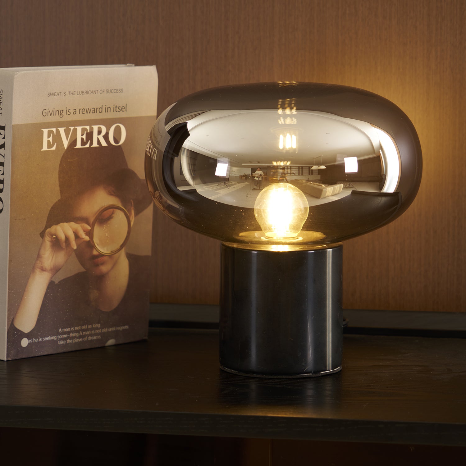 Sylvaine Table Lamp - Modern LED Bedside Lamp with USB Port, Touch Control, Dimmable Warm White Light - Perfect for Bedroom, Living Room, Office Nightstand Lighting