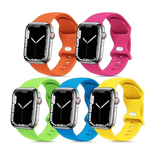 5 Pack A - Orange/Hot Pink/Apple Green/Surf Blue/Yellow