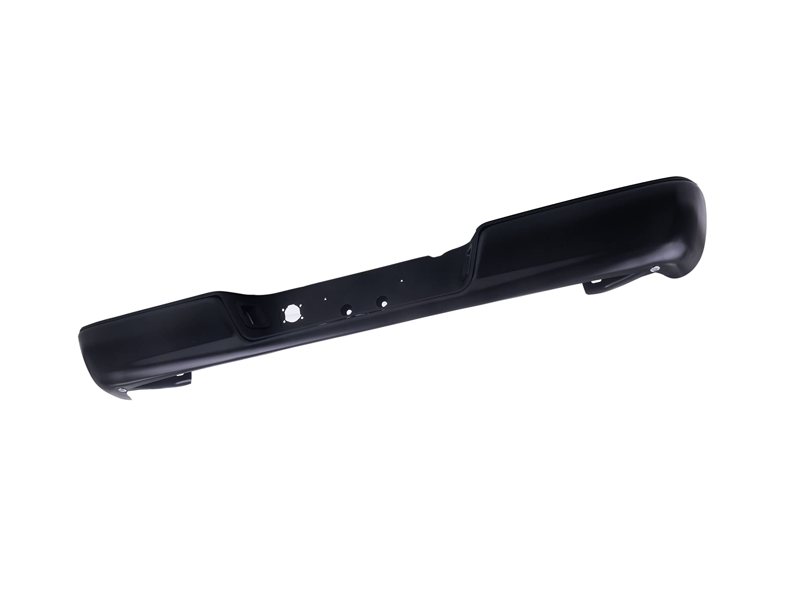 Black Steel Rear Step Bumper Face Bar Replacement for 2002-2008 Dodge Ram 1500 & 2003-2009 Ram 2500/3500 Pickup Trucks - Heavy Duty Truck Accessory for Off-Roading, Towing and Work Sites