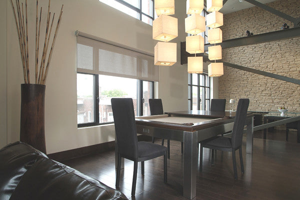 Stainless Steel Dining Pool Table - Canada Billiard La Condo - Perfect for Game Rooms, Bars & Luxury Home Entertainment