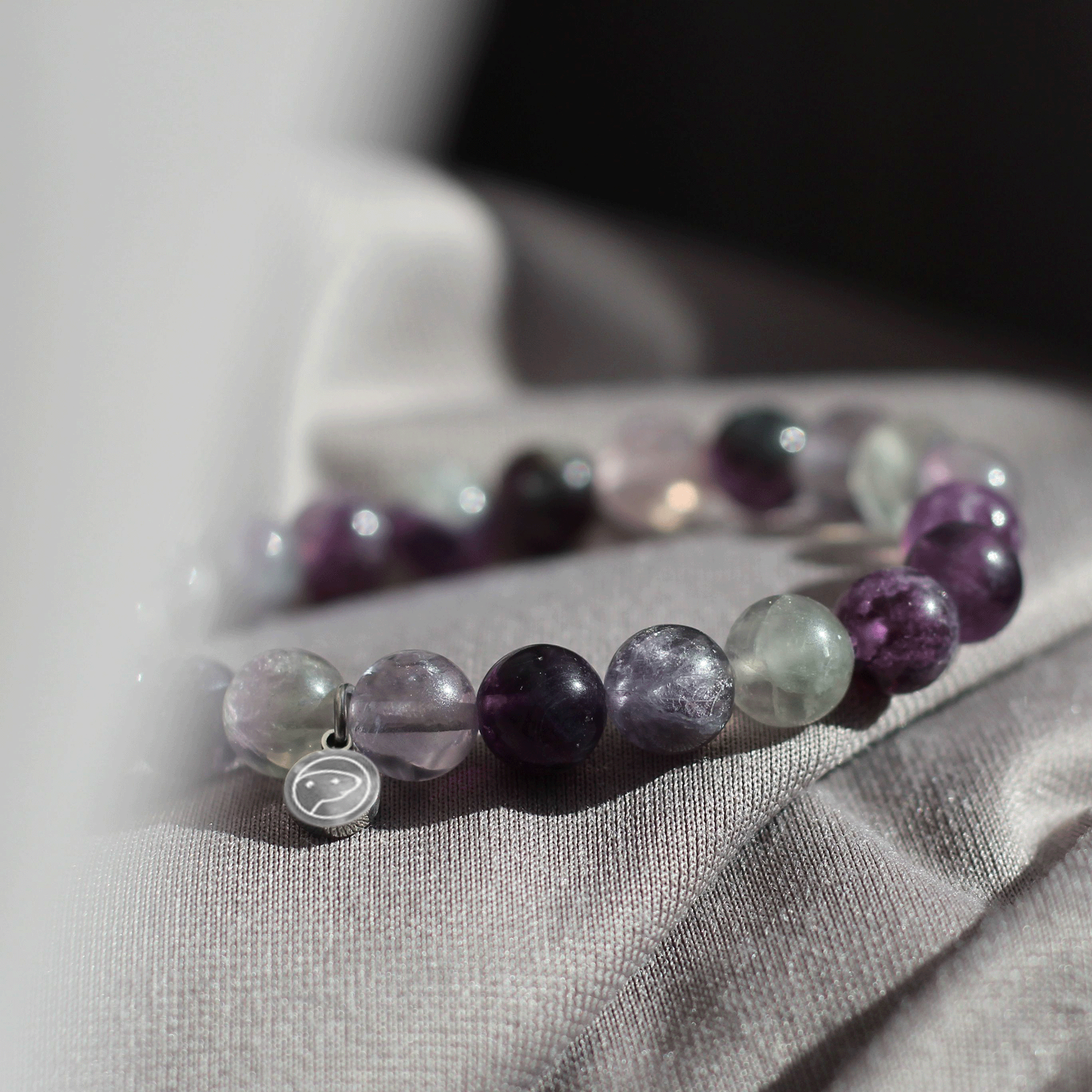 Natural Purple Fluorite Beaded Bracelet for Women - Healing Crystal Jewelry for Stress Relief & Positive Energy | Perfect for Meditation, Yoga & Spiritual Gifts