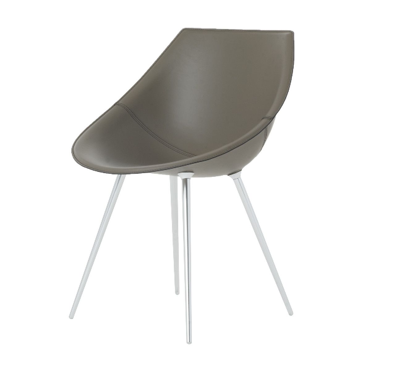 Driade Lago Upholstered Side Chair - Modern Accent Chair for Living Room, Dining Room, or Office