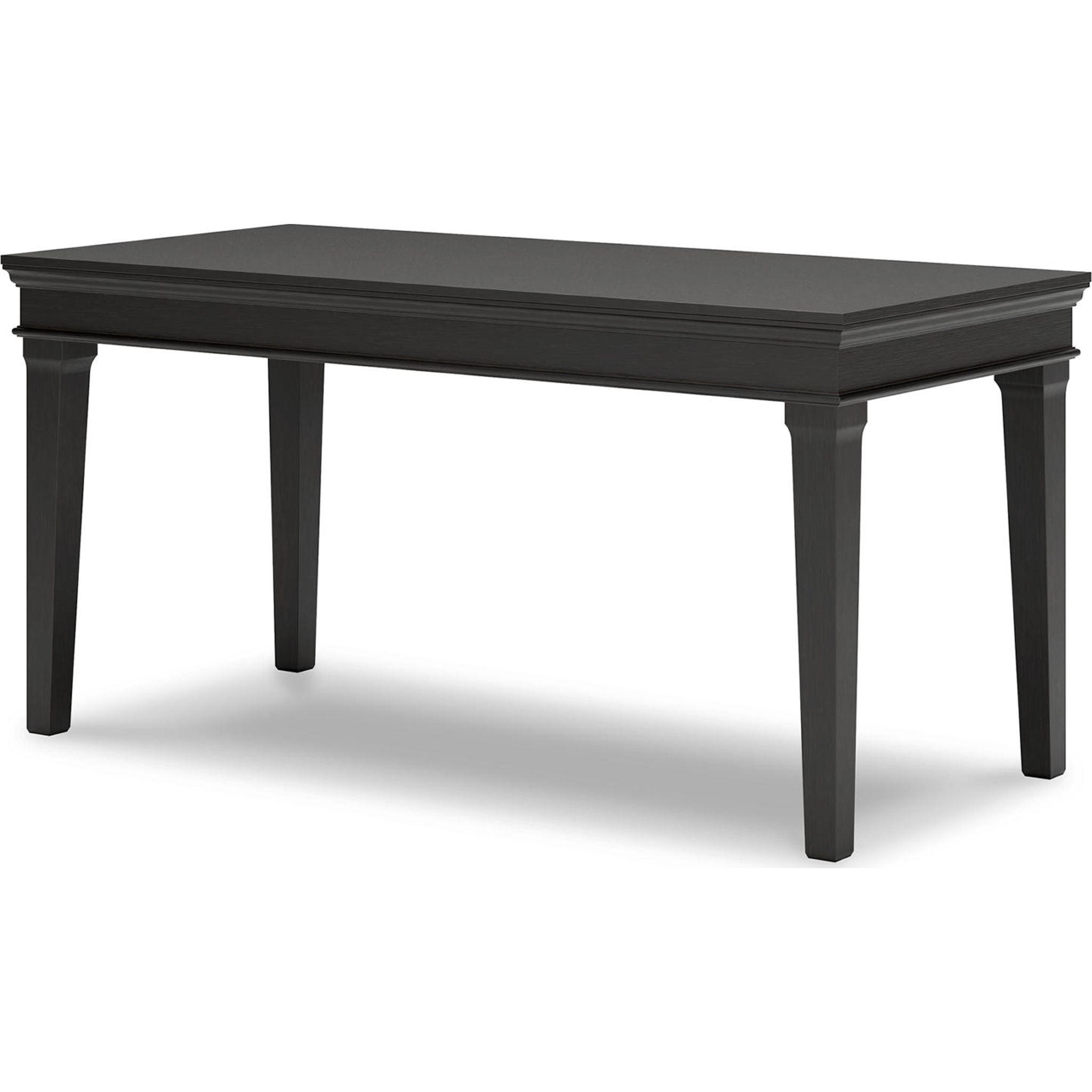 Beckincreek Black Office Desk - Modern Writing Desk for Home & Office Workspace, Study, and Small Spaces