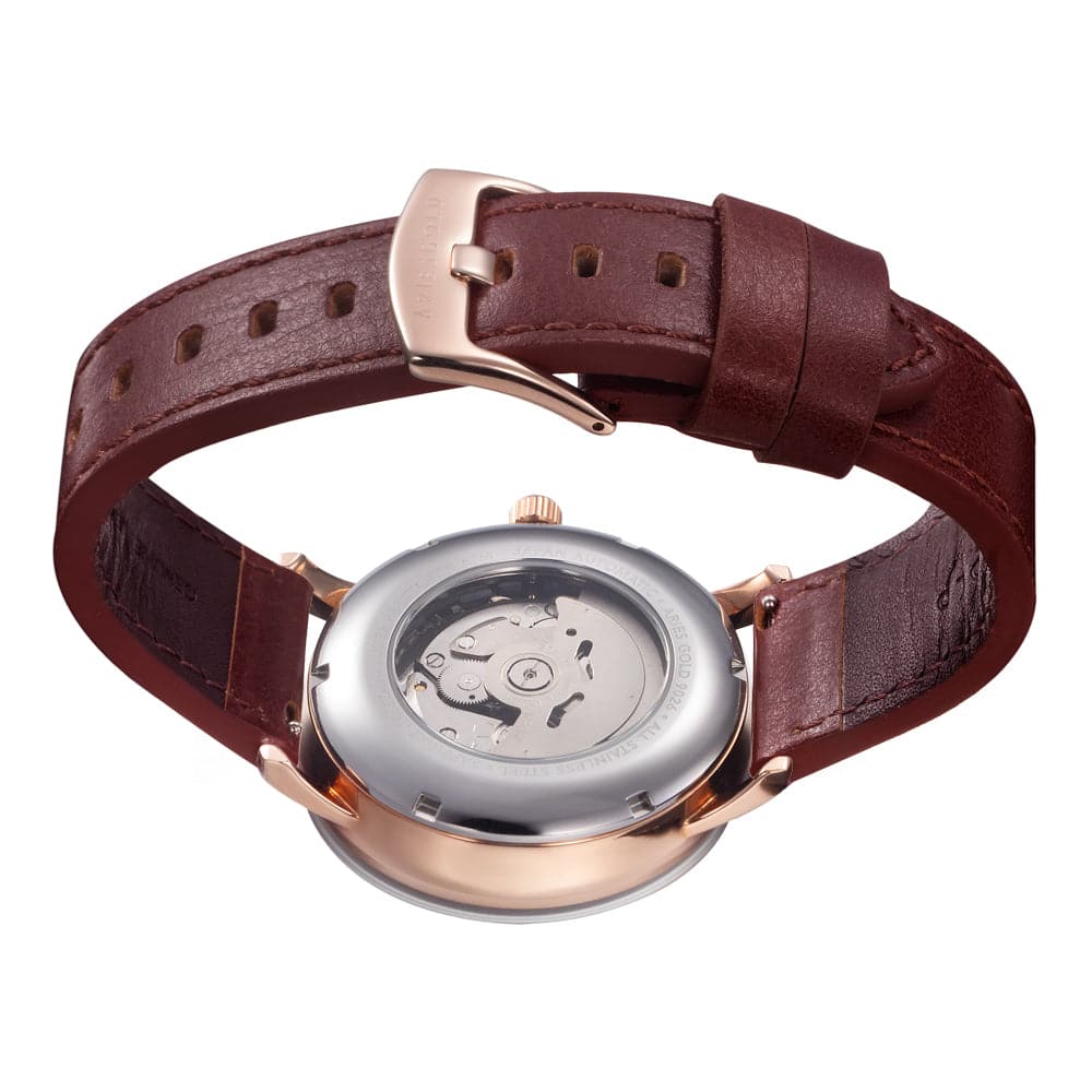 ARIES GOLD LA ORO G 9026 RG BU Men's Luxury Watch - Elegant Gold-Tone Timepiece for Business & Formal Occasions