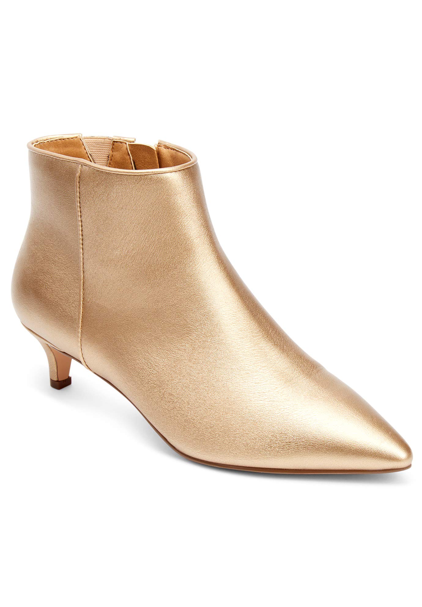 Comfortview Women's Wide Width The Meredith Bootie - Stylish & Comfortable Ankle Boots for Casual Wear, Office & Outdoor Walking