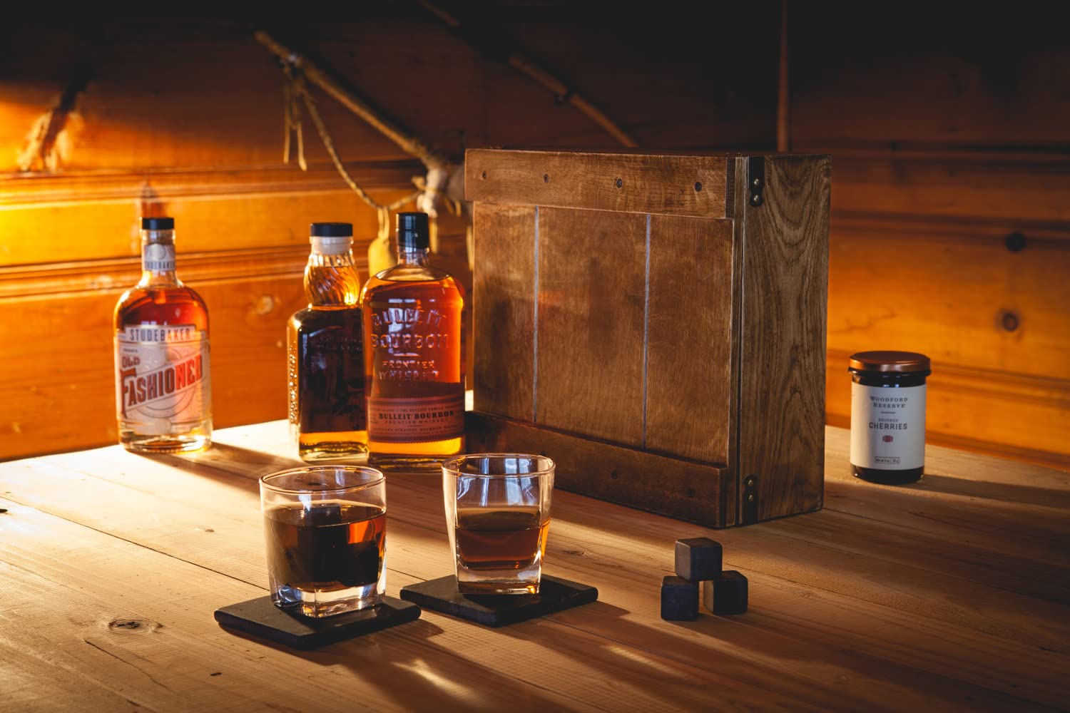 PICNIC TIME NHL Whiskey Box Gift Set for Men & Women - Perfect for Sports Fans, Birthday Gifts & Game Day Celebrations