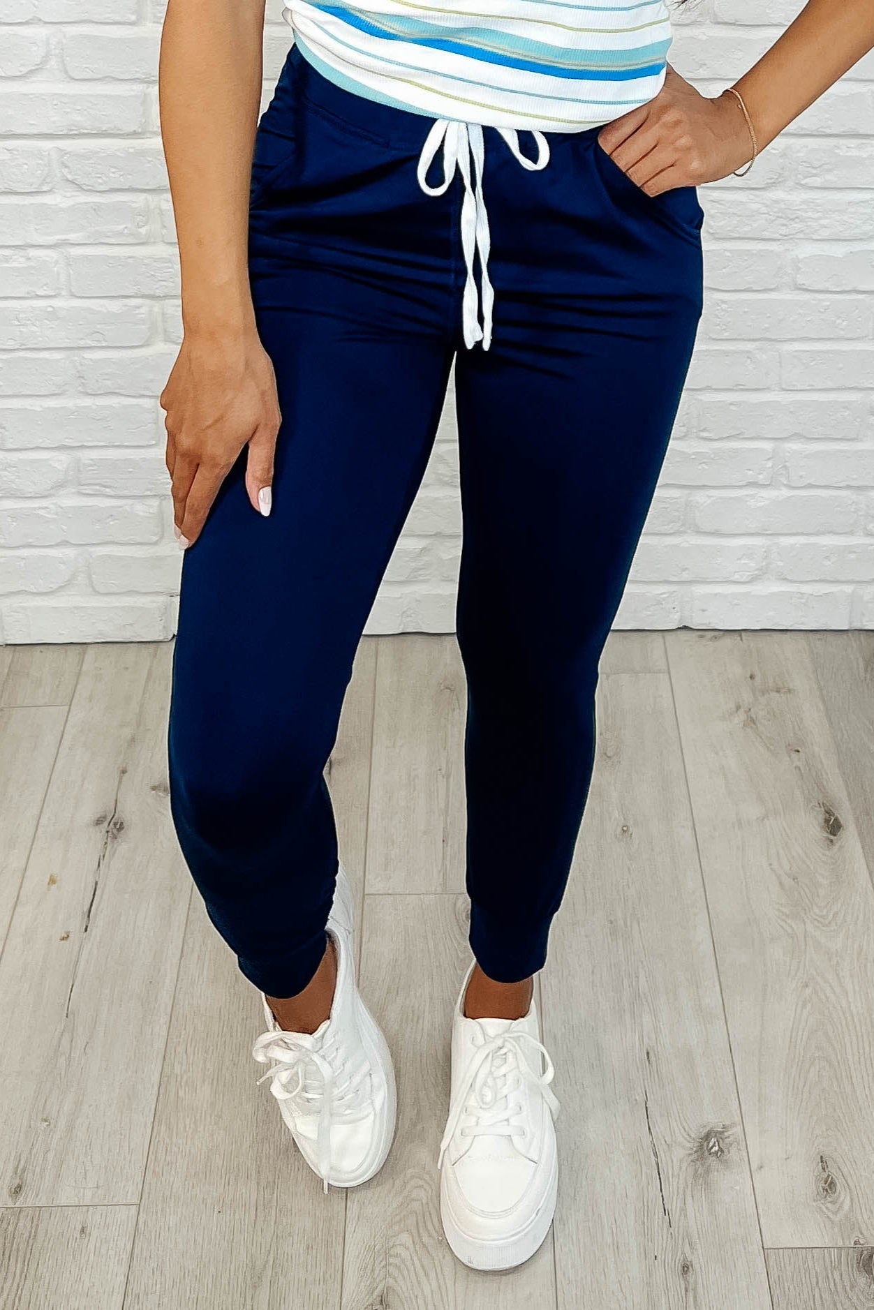 Premium Navy Joggers for Men & Women - Comfortable Running Pants with Elastic Waistband | Ideal for Gym, Workout, and Casual Wear