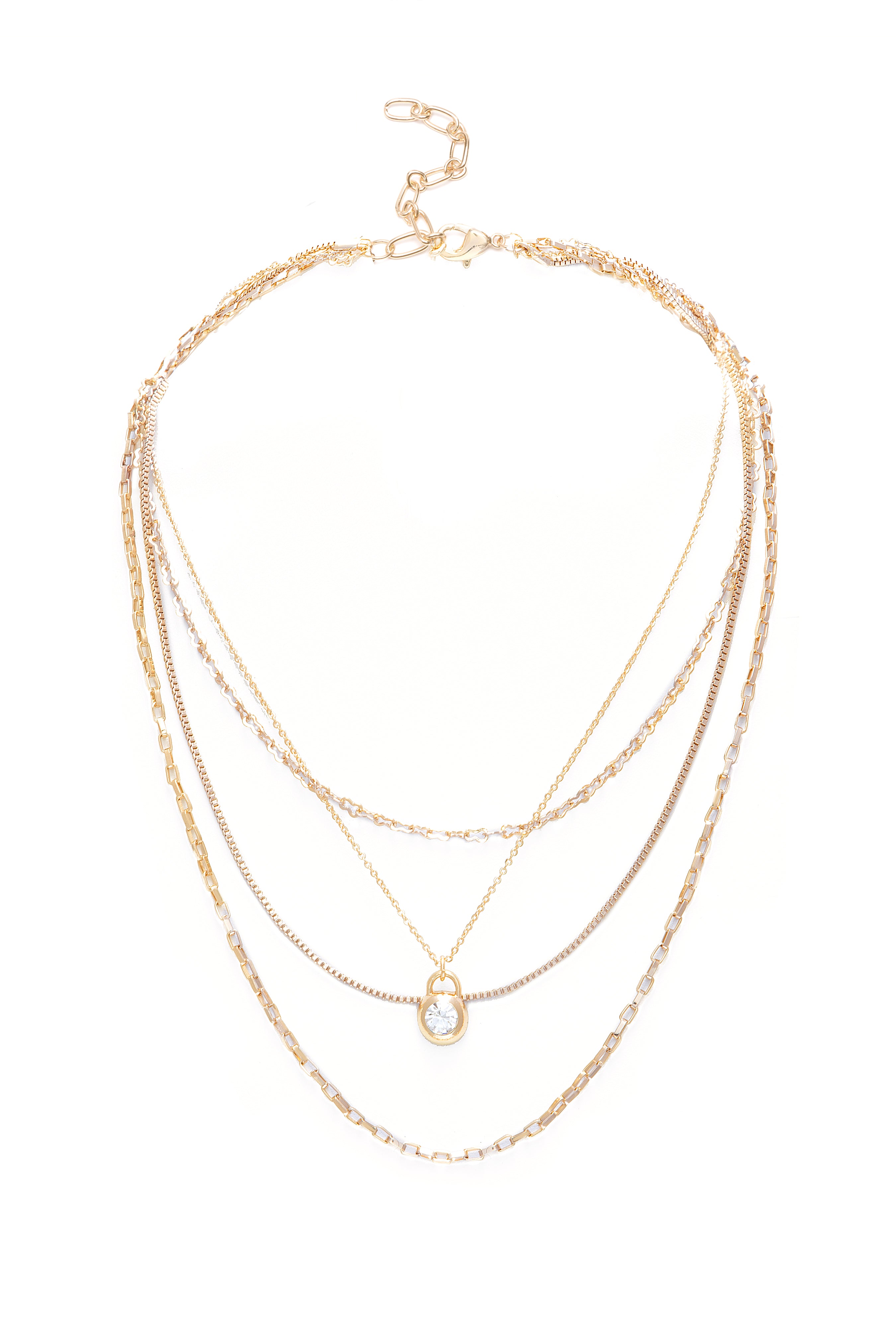 Elegant Layered Gold Chain Necklace with Delicate Pendant - Perfect for Women's Daily Wear, Date Nights & Special Occasions