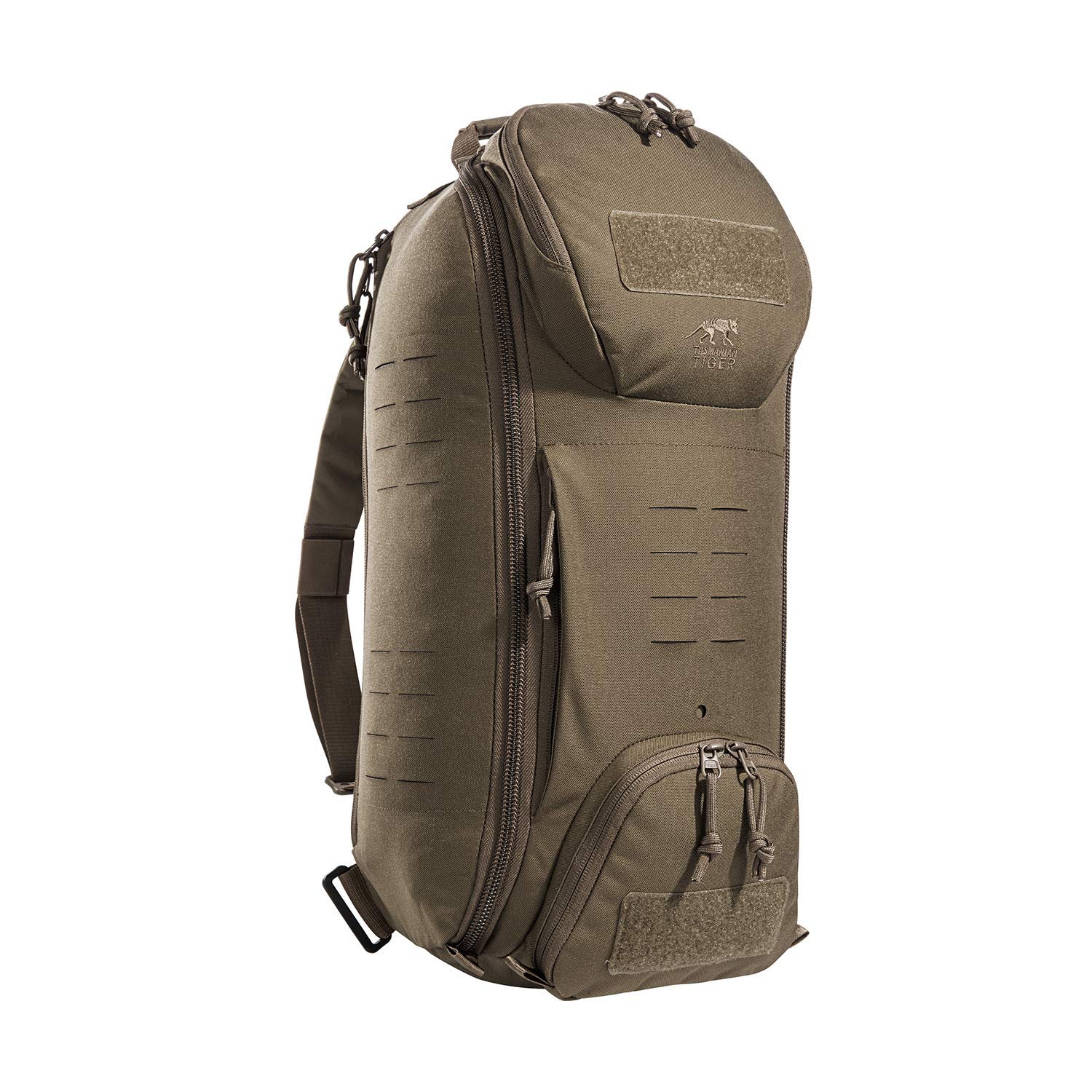 Tasmanian Tiger Modular Sling Pack 20L - Coyote Tactical Backpack for Outdoor Adventures, Hiking & Travel | Durable & Lightweight Shoulder Bag