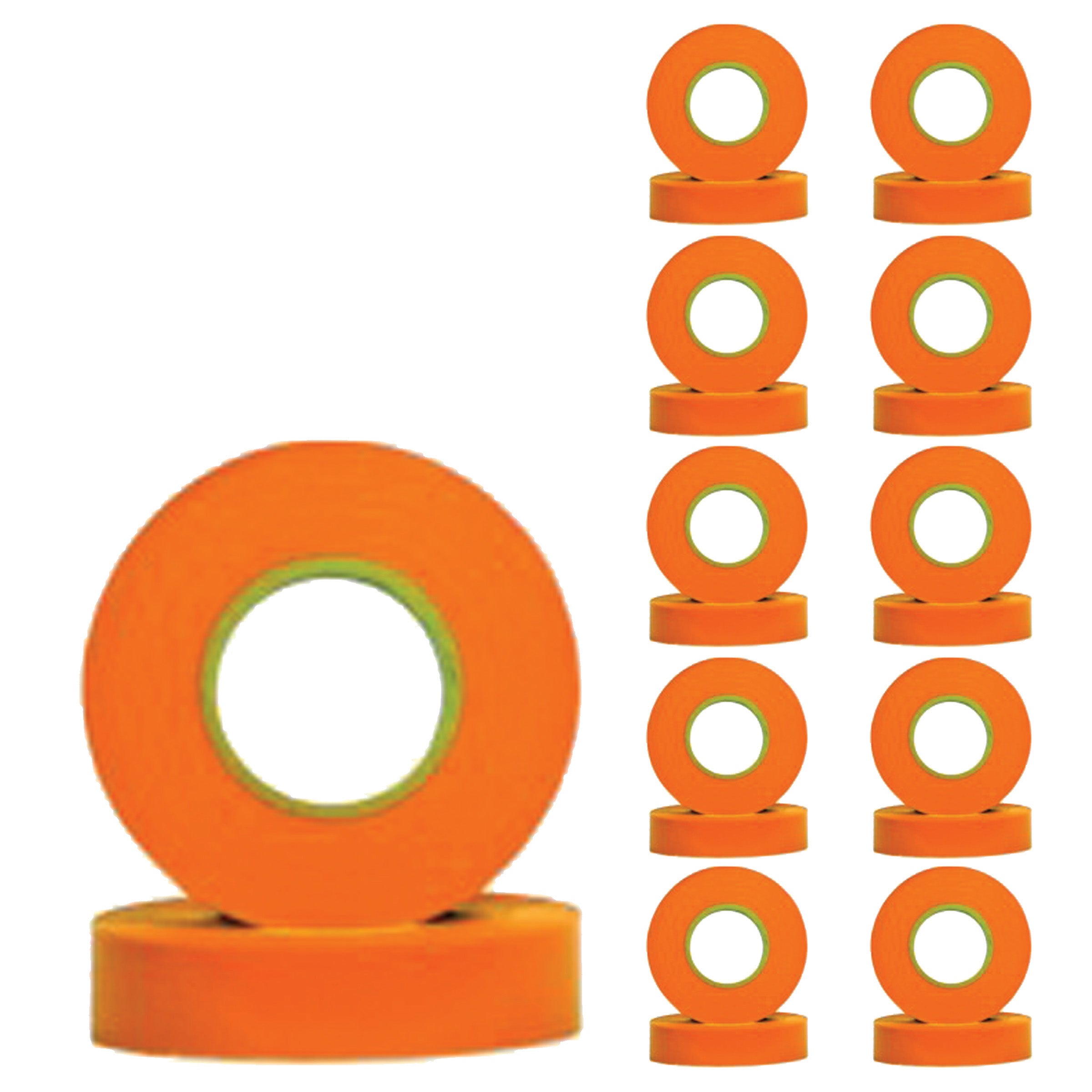 10 Pack High-Quality Orange Vinyl Electrical Tape - Waterproof, Insulating, Durable for DIY, Wiring, Repairs & Home Projects