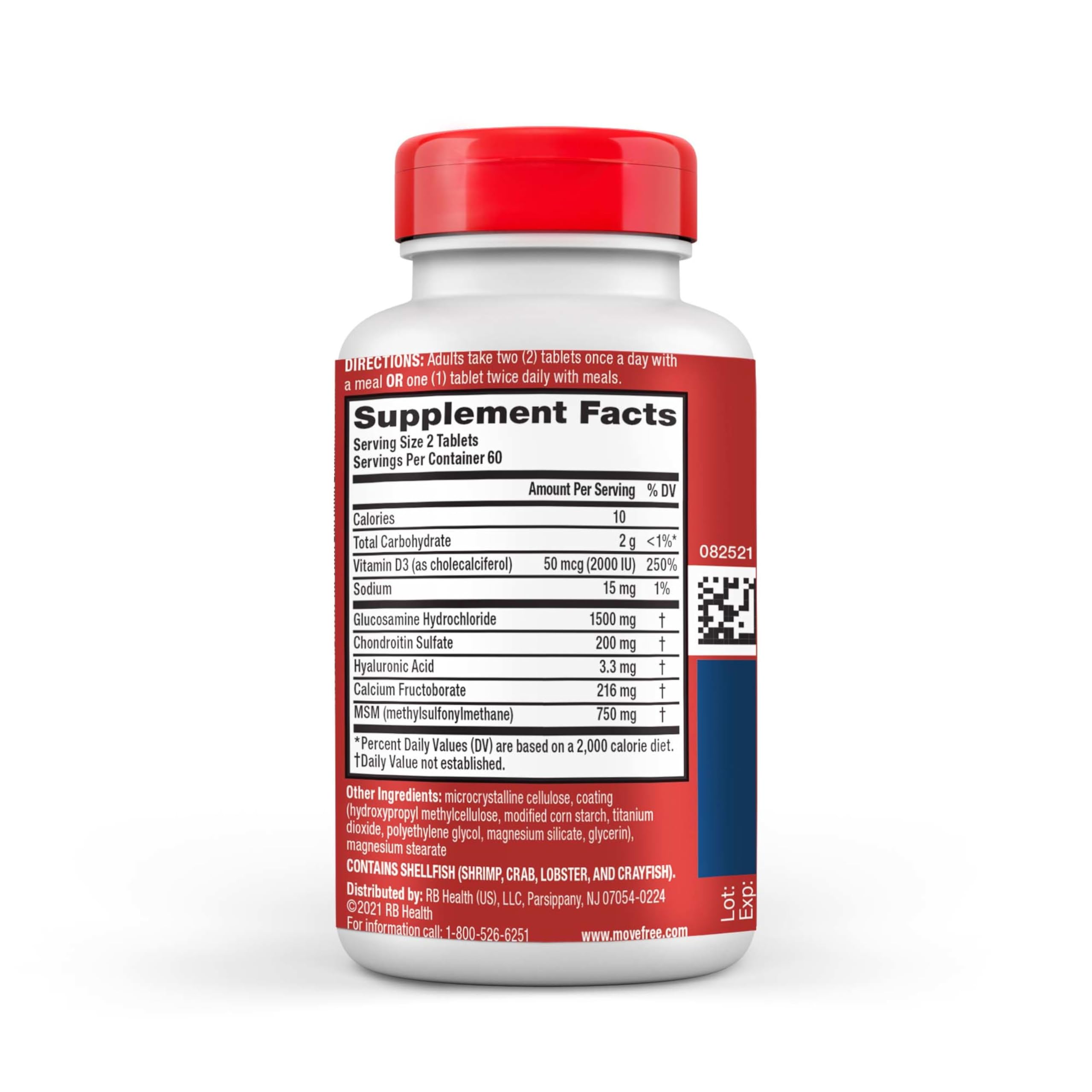 Move Free Advanced Glucosamine Chondroitin MSM + Vitamin D3 Joint Support Supplement - Supports Mobility, Comfort, Strength & Flexibility - Promotes Bone & Immune Health - 360 Tablets (3x120ct) - Ideal for Active Adults, Athletes & Seniors for Joint Care & Daily Wellness