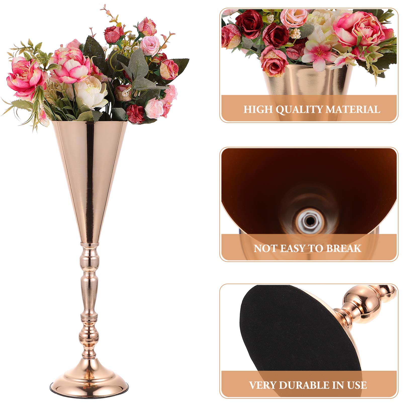 PRETYZOOM Elegant Wedding Vase Set - Floral Arrangement Centerpiece for Banquets, Ceremonies & Home Decor - Perfect for Wedding Receptions, Table Decorations and Special Events