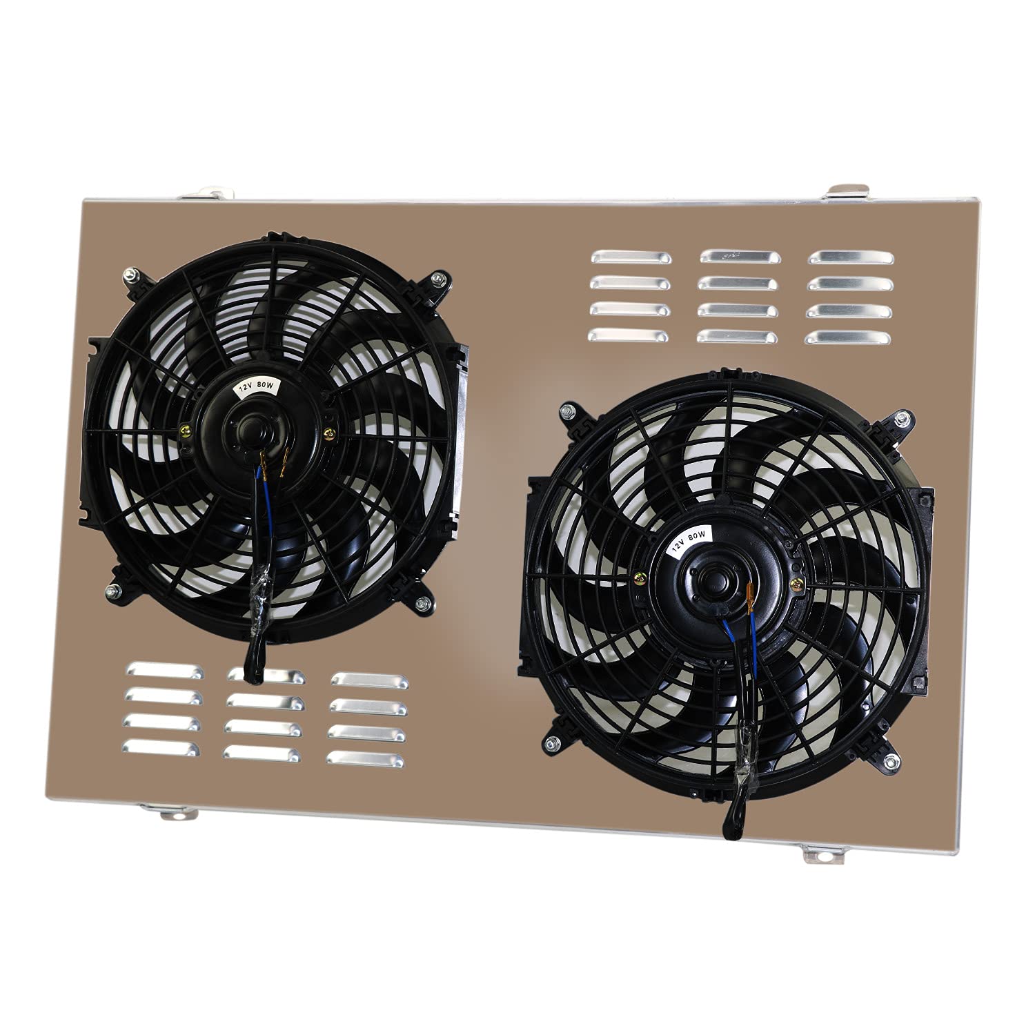 Aluminum Radiator Shroud with Dual 12