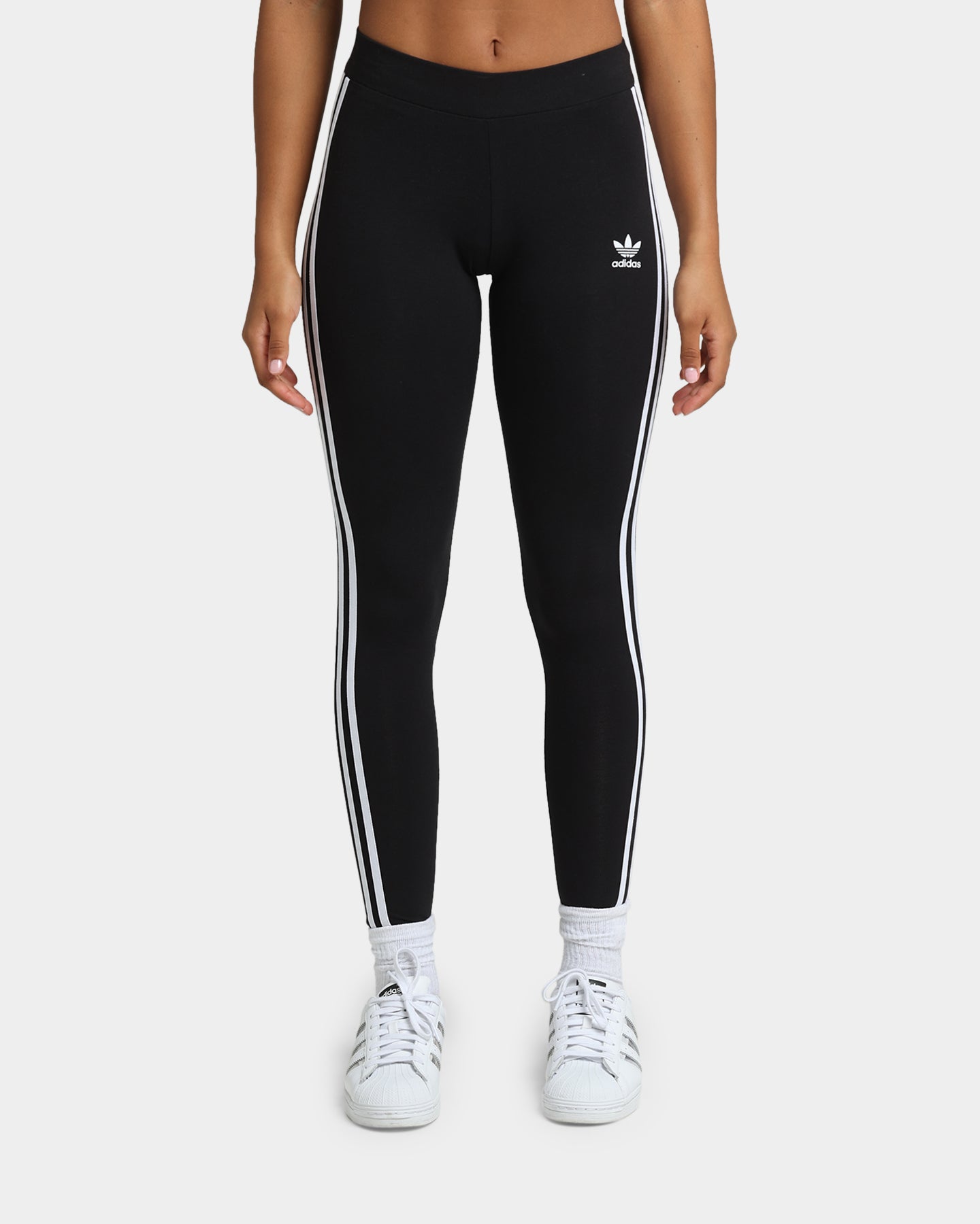 Adidas Women's 3-Stripe Yoga Pants - Black High Waist Workout Leggings for Running, Gym & Lounge Wear