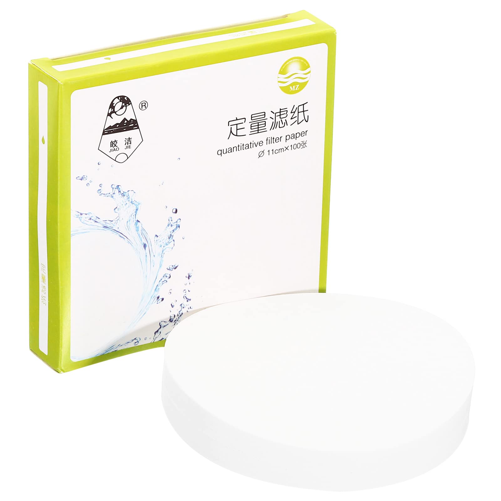 PATIKIL 100Pcs 11cm Fast Speed Quantitative Filter Paper Circles - Laboratory Grade for Chemical, Industrial & Oil Testing - Perfect for Filtration in Labs, Schools, and Industrial Applications