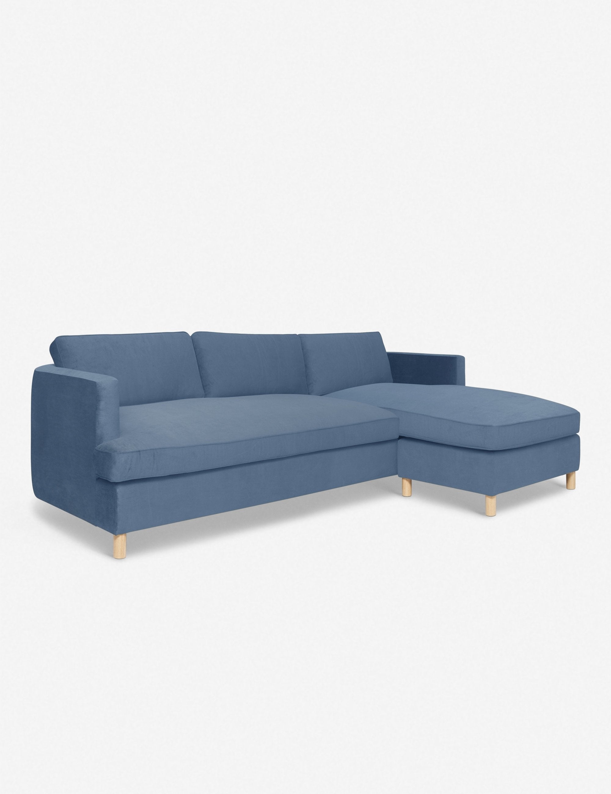 Belton Sectional Sofa by Ginny Macdonald - Modern L-Shaped Couch for Living Room, Lounge & Family Room - Comfortable Fabric Upholstery with Reversible Chaise