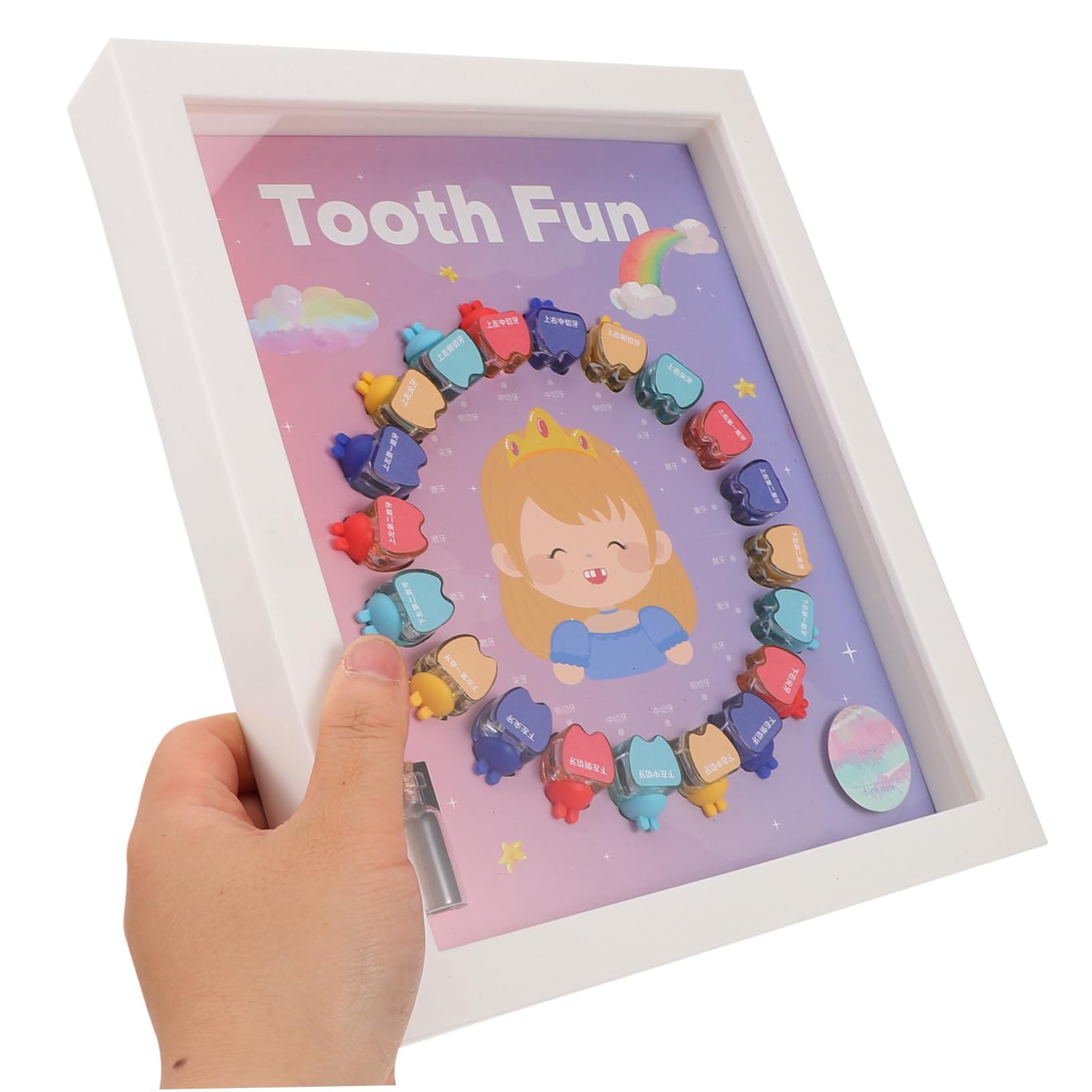 BIUDECO Teeth Storage Box Set - Organizer for Baby Teeth, Fetal Hair & Keepsakes | Durable Tooth Holder for Kids, Secure Container for First Tooth & Milestone Memories | Perfect for Baby Shower Gifts & Childhood Memorabilia Organization