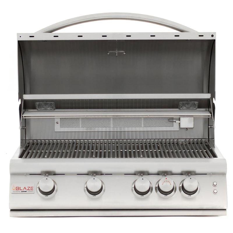 Blaze Marine Grade 316L Stainless Steel 4-Burner Premium LTE Gas Grill for Boats, RVs & Outdoor Cooking | Heavy-Duty BBQ Grill with High Heat Output