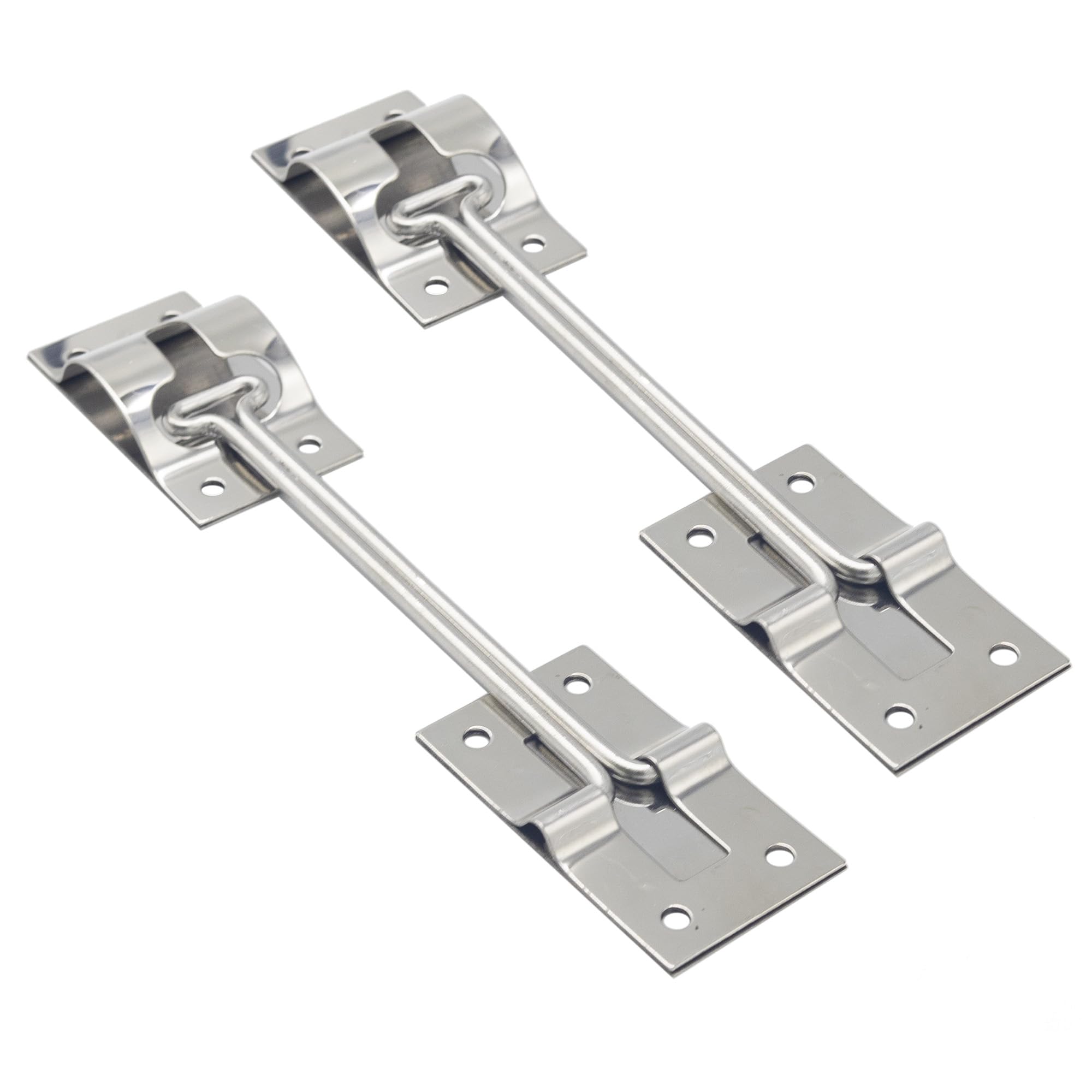 X-Haibei 2-Pack 6 Inch RV T-Style Door Latch Catch Holder - Stainless Steel Replacement for Camper Trailer & Cargo Doors | Durable Entry Hardware for RV, Travel Trailer, Motorhome & Cargo Van Doors