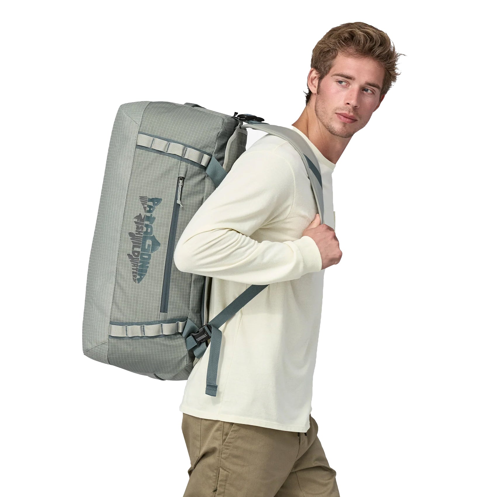 Patagonia Black Hole 55L Duffel Bag - Waterproof Travel Duffel with Shoulder Strap for Outdoor Adventures, Gym & Weekend Getaways