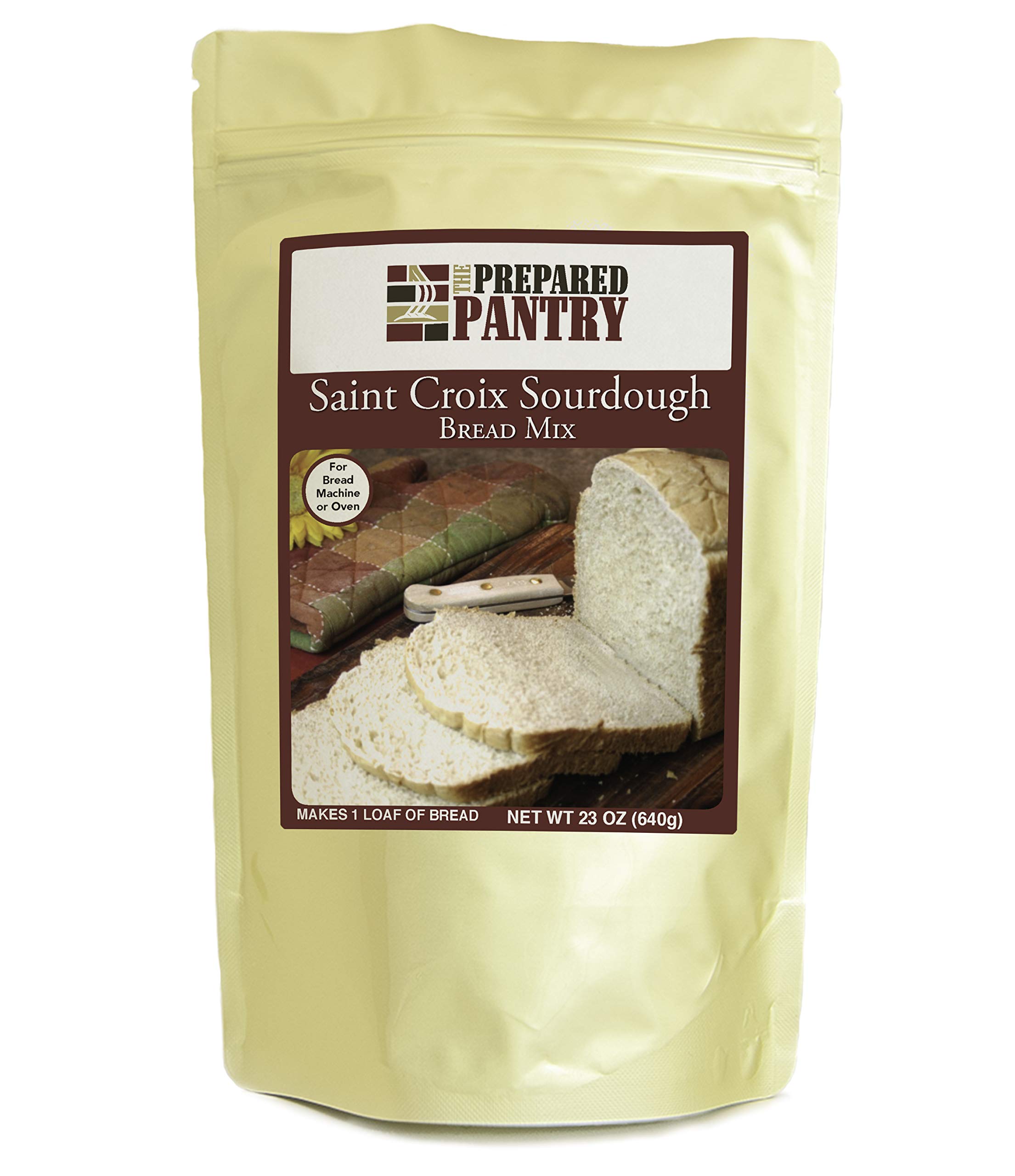 The Prepared Pantry Saint Croix Sourdough French Bread Mix - Easy Homemade Artisan Loaf for Bread Machine or Oven Baking | Perfect for Sandwiches, Toast & Family Dinners