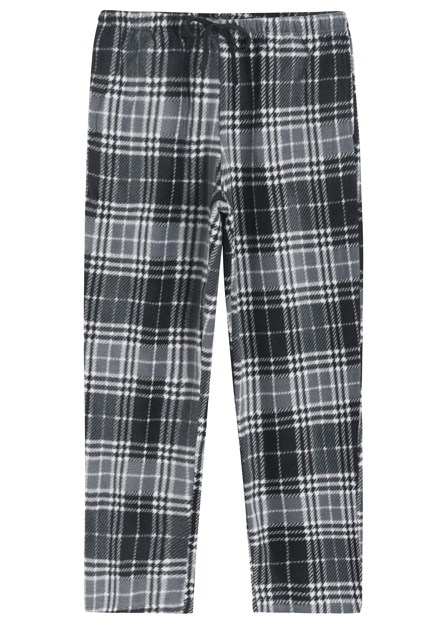 Cozy Women's Fleece Plaid Pajama Pants with Pockets - Soft Winter Sleepwear & Lounge Pants for Home, Travel & Relaxation