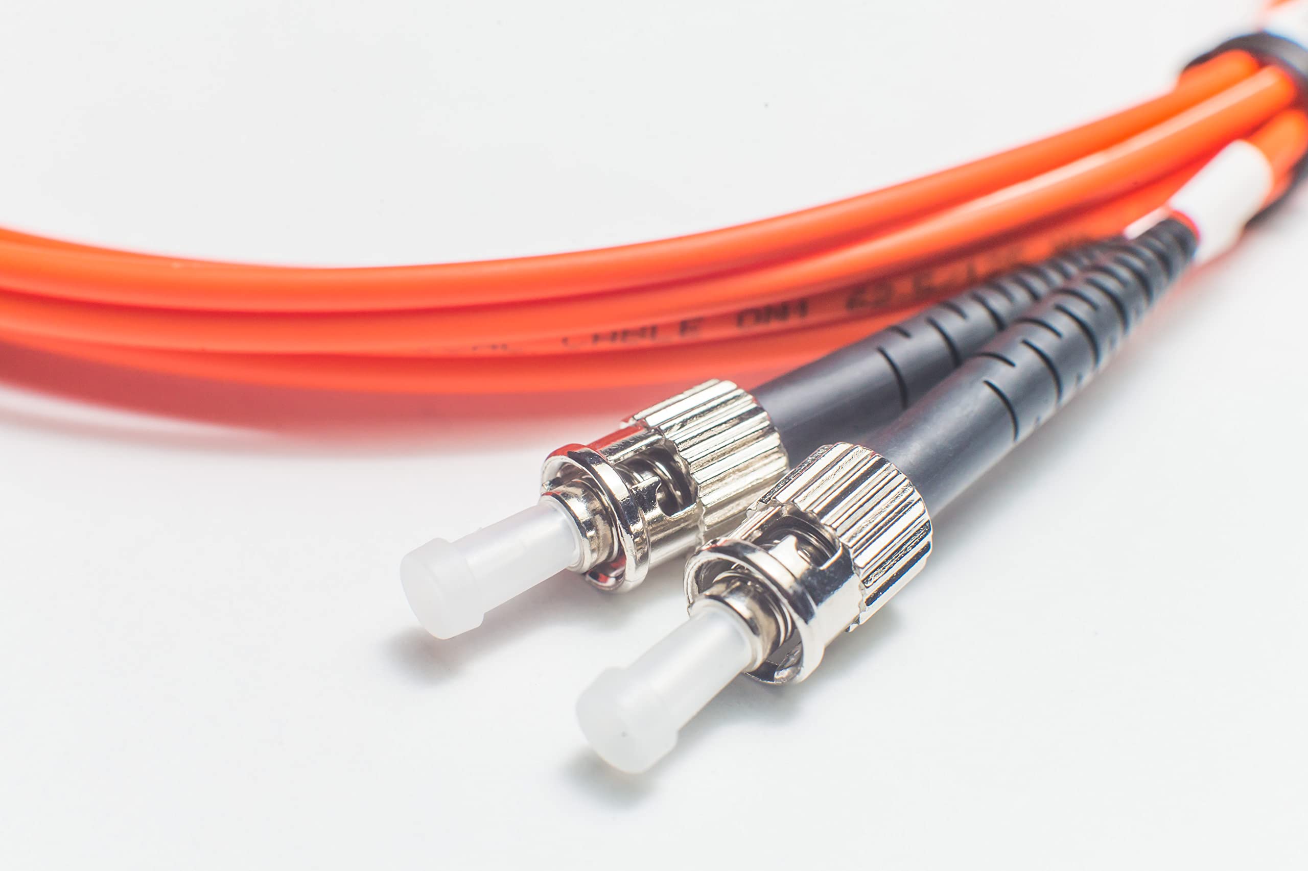FCD - 70M OM1 ST to ST Fiber Optic Cable | 1G Plenum Duplex 62.5/125 Multimode Jumper 70 Meter (229.65ft) | Length Options 0.5M-300M | Made in USA | 1G/10G SFP 1GBASE OFNP | Ideal for Data Centers, Server Rooms & Network Installations
