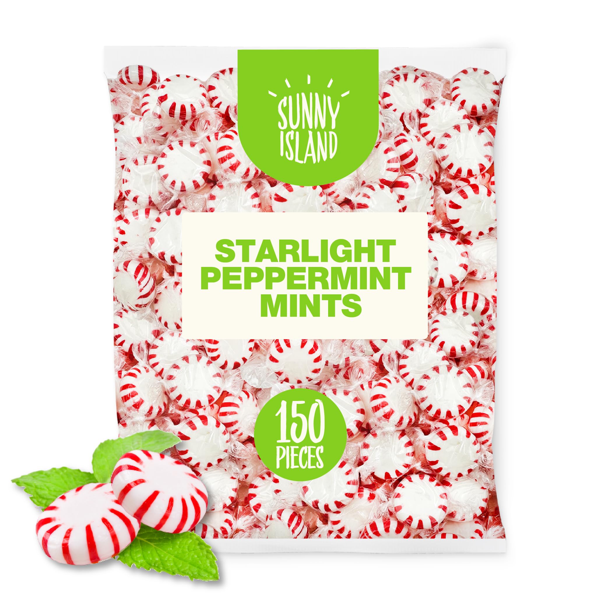 Starlight Peppermint Mints - 2 Pound Bulk Bag of Hard Candy | Refreshing Breath Mints for Office, Travel & After Meals