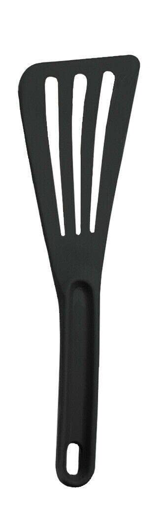 Premium Flexible Nylon Spatula Set - Heat-Resistant Black Grill Spatula, Mini Scraper & Baking Spatula for Grilling, Flipping, Baking - Ideal for BBQ, Kitchen, Cake Decorating & Cooking Utensils