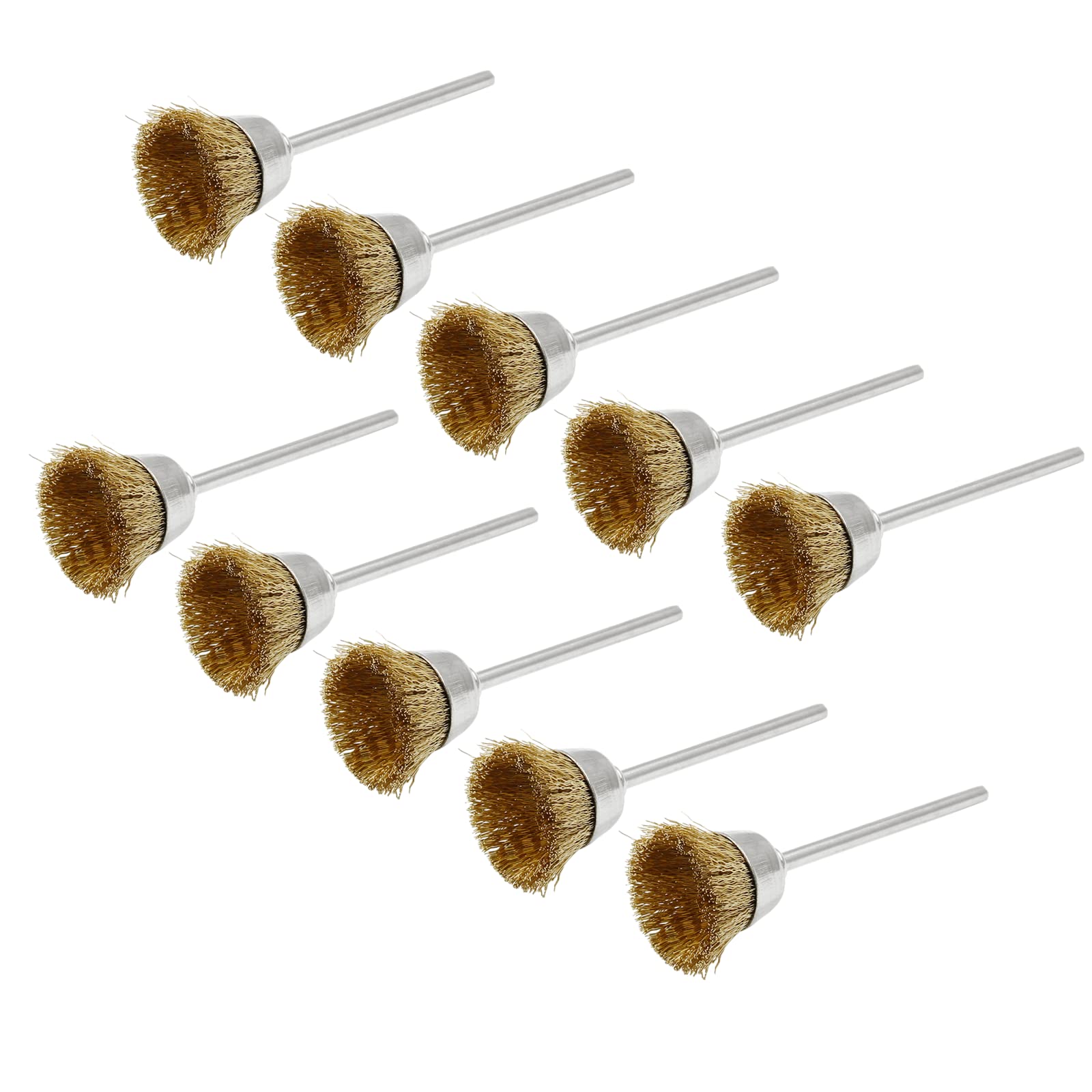 20Pcs Brass Wire Wheel Brushes with 3/32